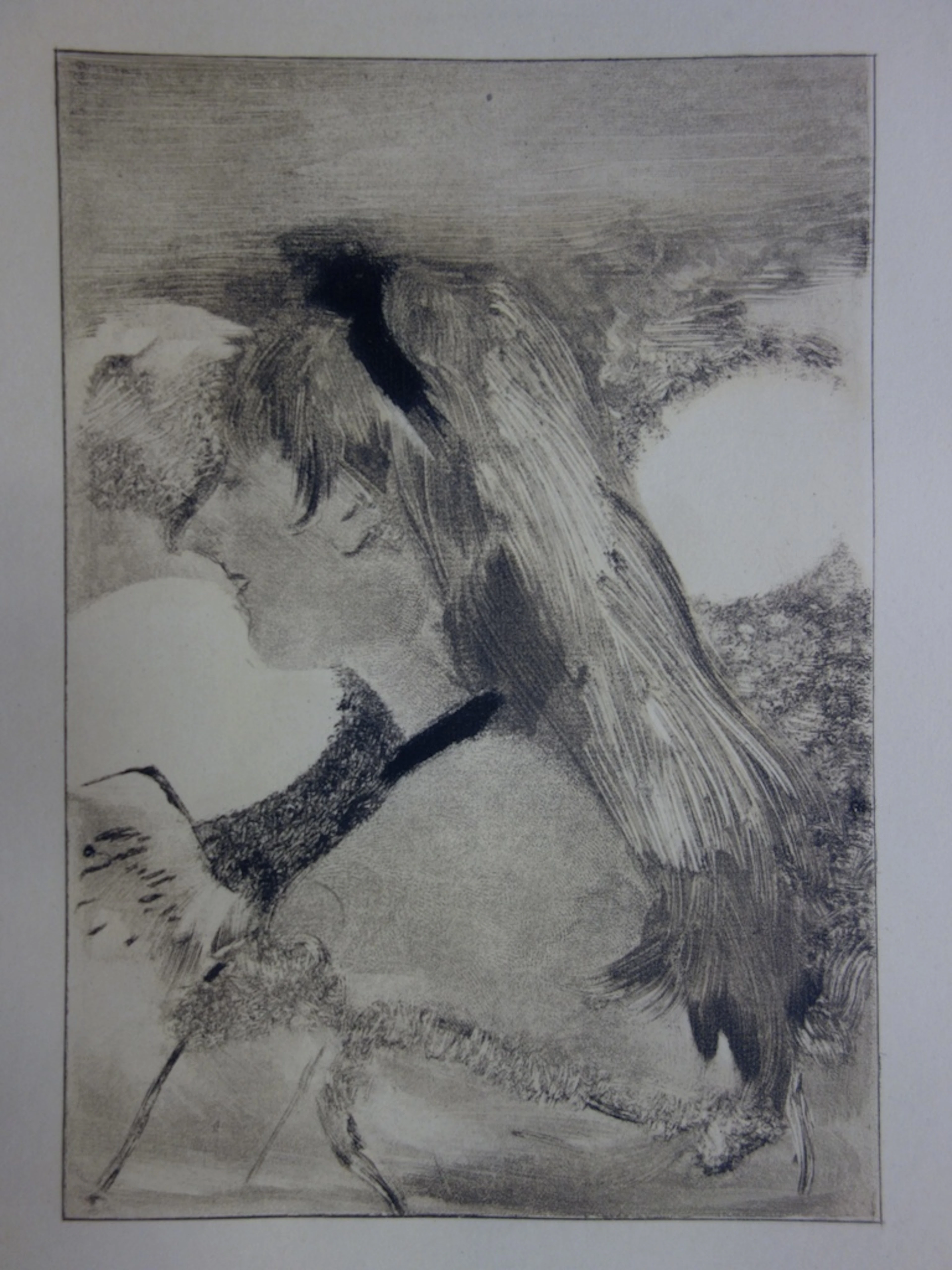 Edgar DEGAS : Fille au cheveux blonds - Gravure originale, 1935