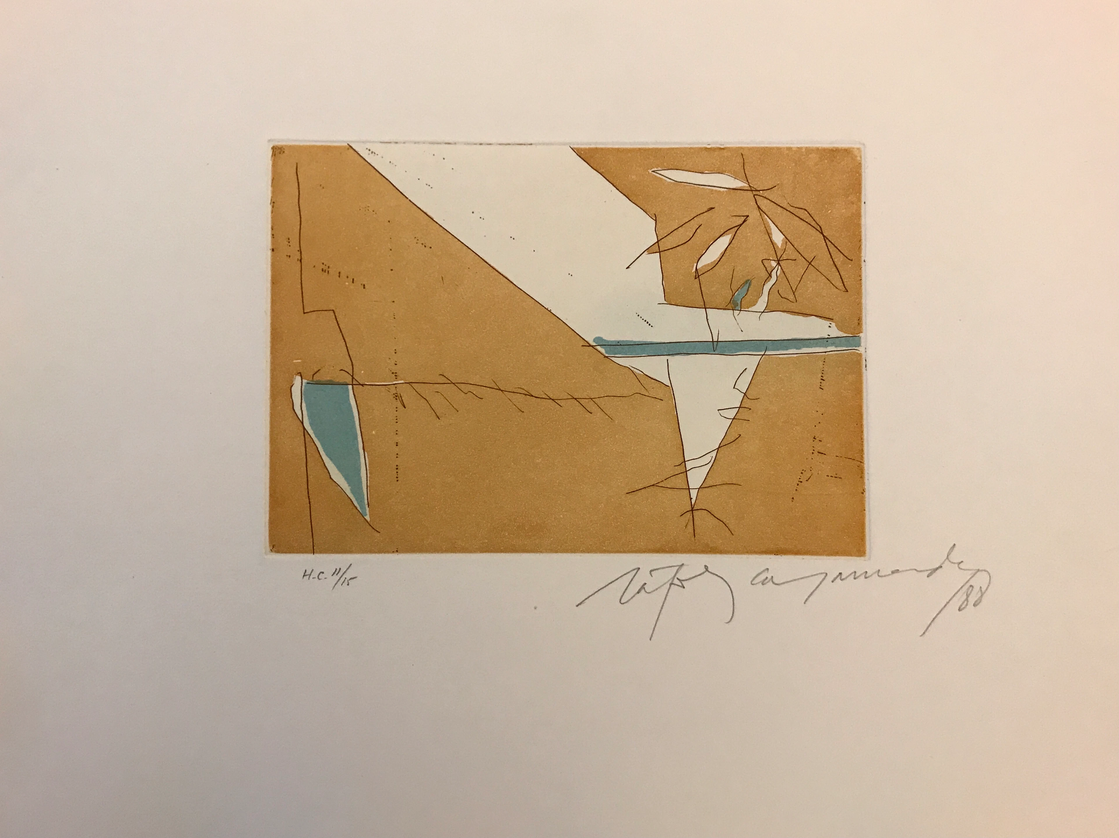 Alberto RAFOLS CASAMADA - Estiu 2, 1985 - Gravure signée au crayon