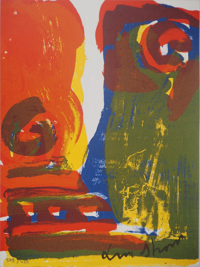 Bengt Lindström - Portrait de l’ancêtre - Lithographie originale, signée