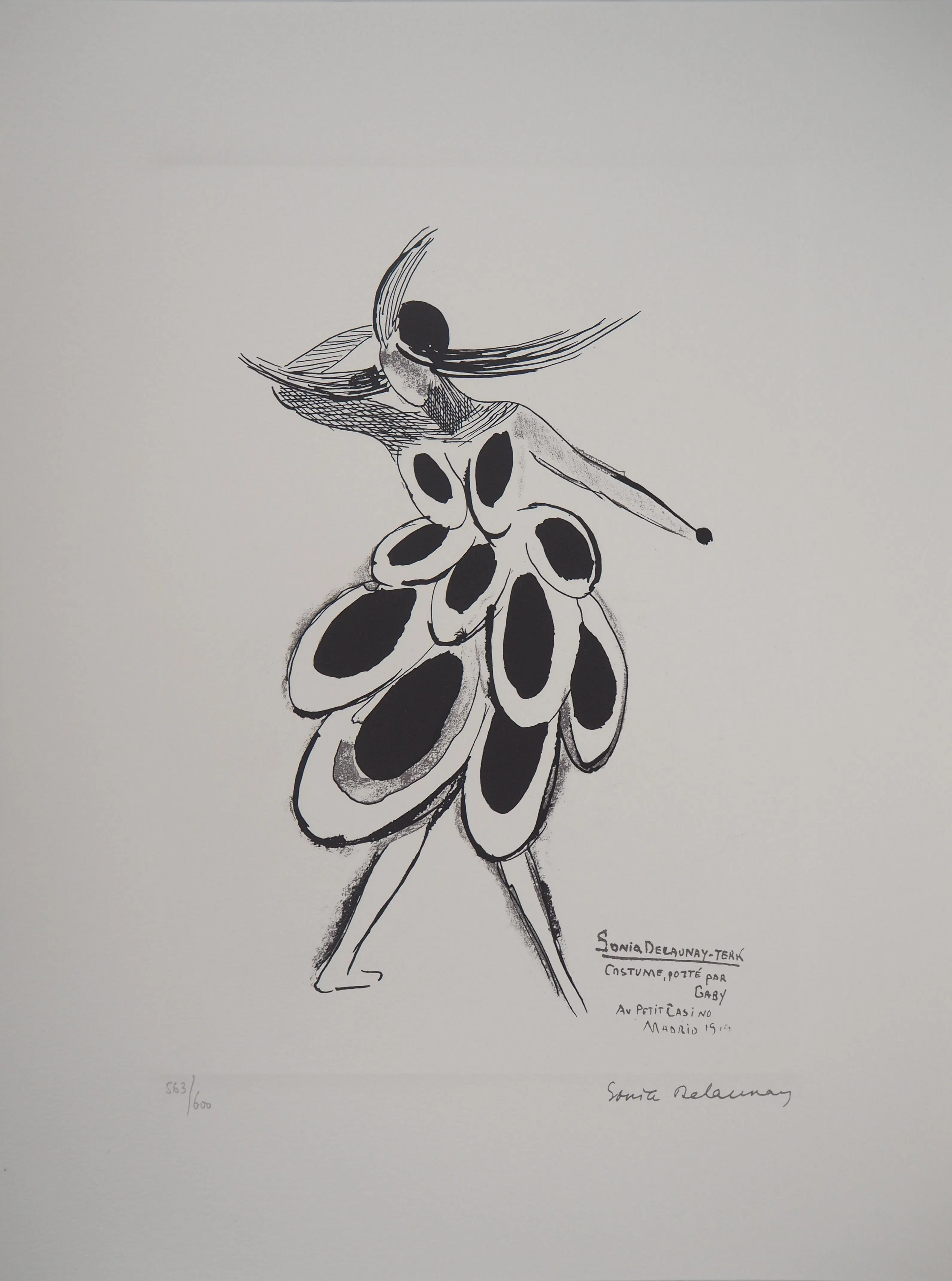 Sonia DELAUNAY (d’après) - Robe Espagnole - Lithographie Signée