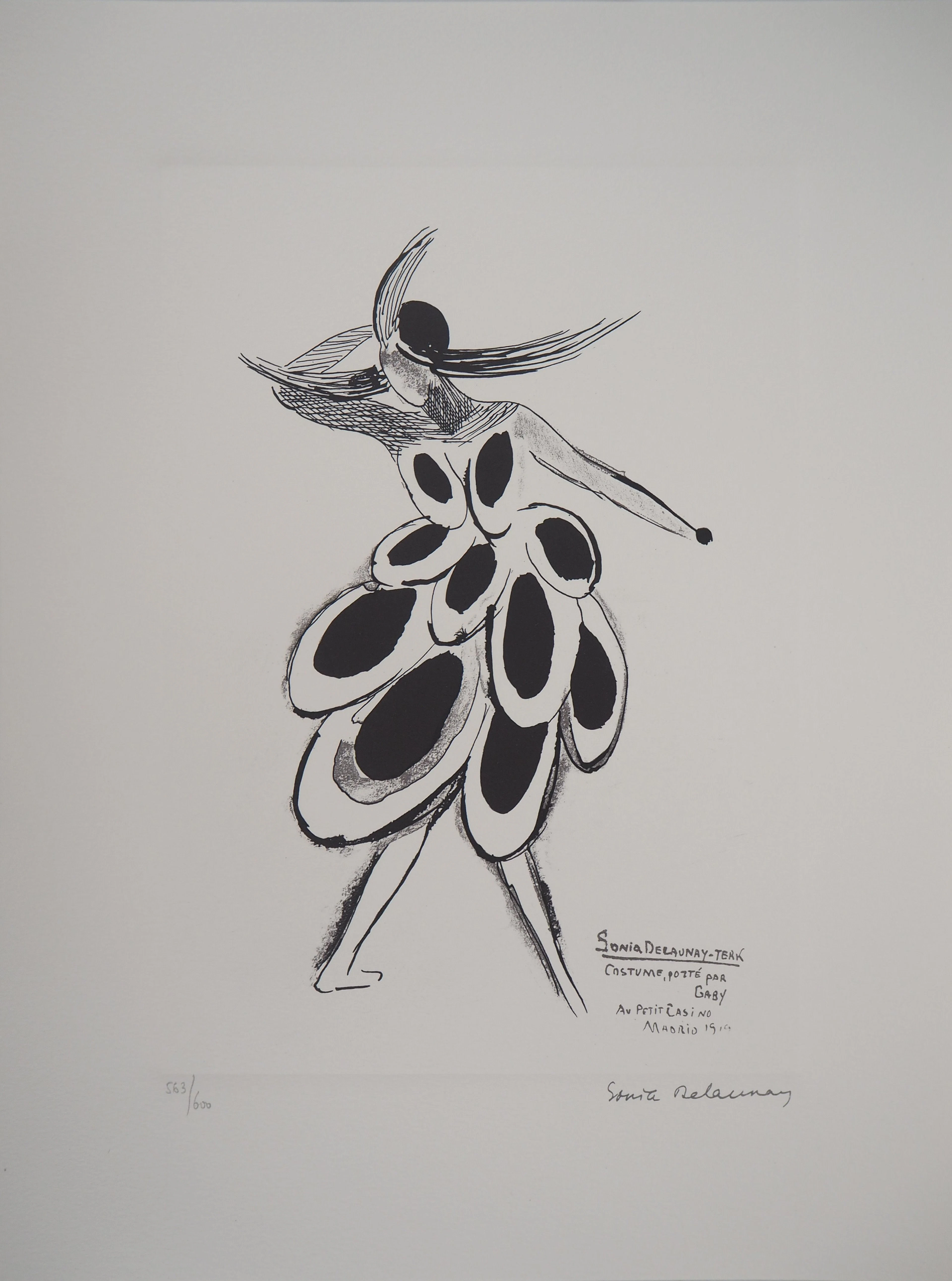 Sonia DELAUNAY (d’après) - Robe Espagnole - Lithographie Signée