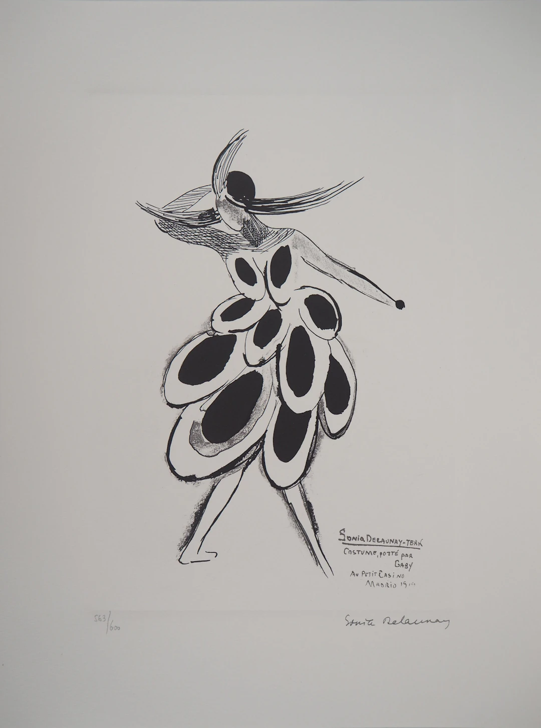 Sonia DELAUNAY (d’après) - Robe Espagnole - Lithographie Signée
