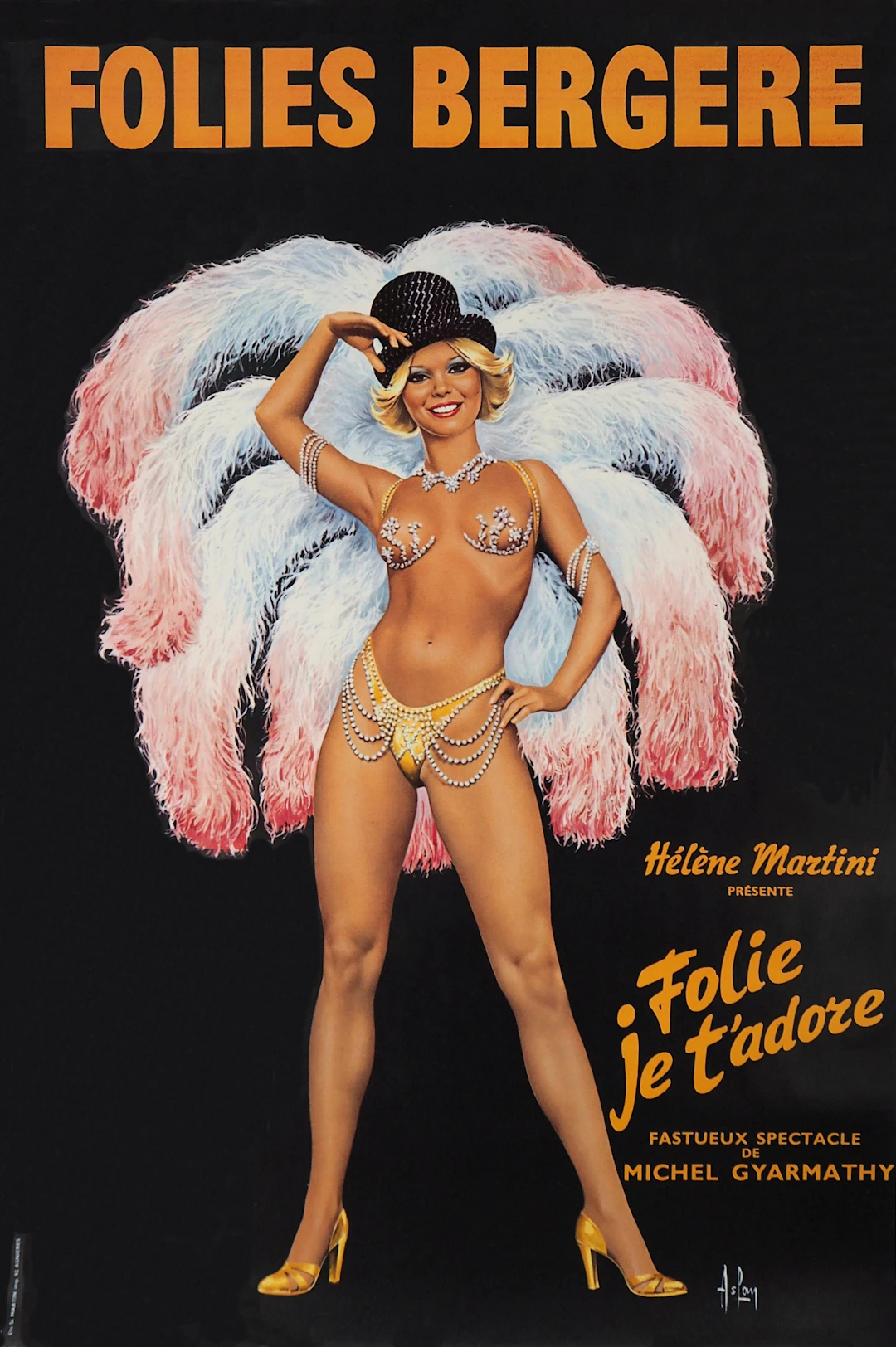 Aslan : Folie je t’adore - Grande affiche originale des Folies Bergères