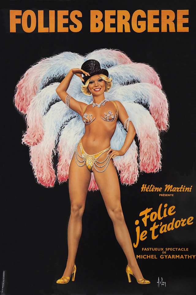 Aslan : Folie je t’adore - Grande affiche originale des Folies Bergères