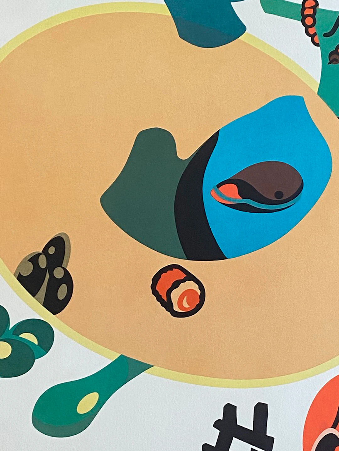 Hervé TELEMAQUE - Feu, 1979 - Lithographie