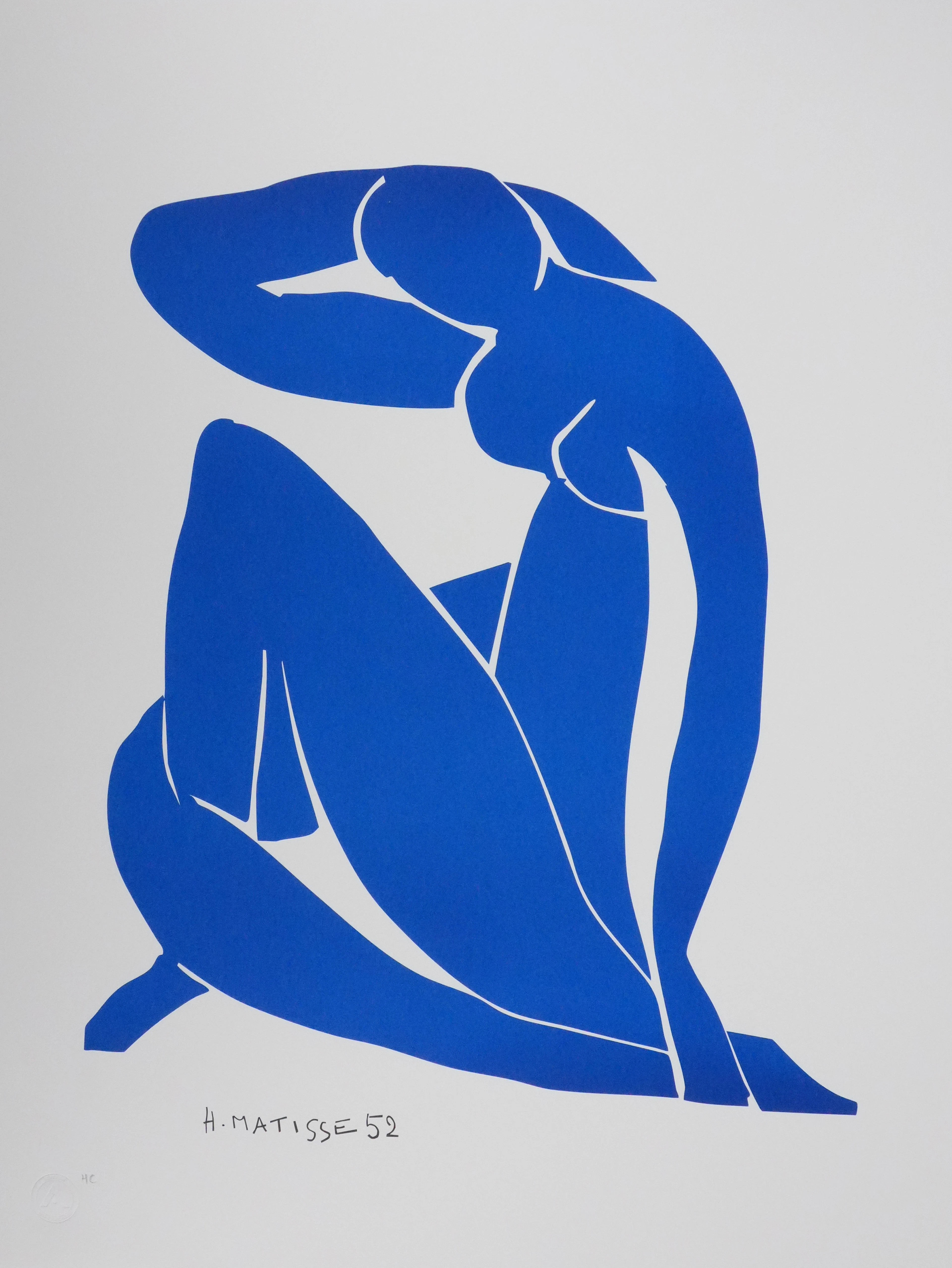 Henri MATISSE : Nu bleu II, Lithographie signée