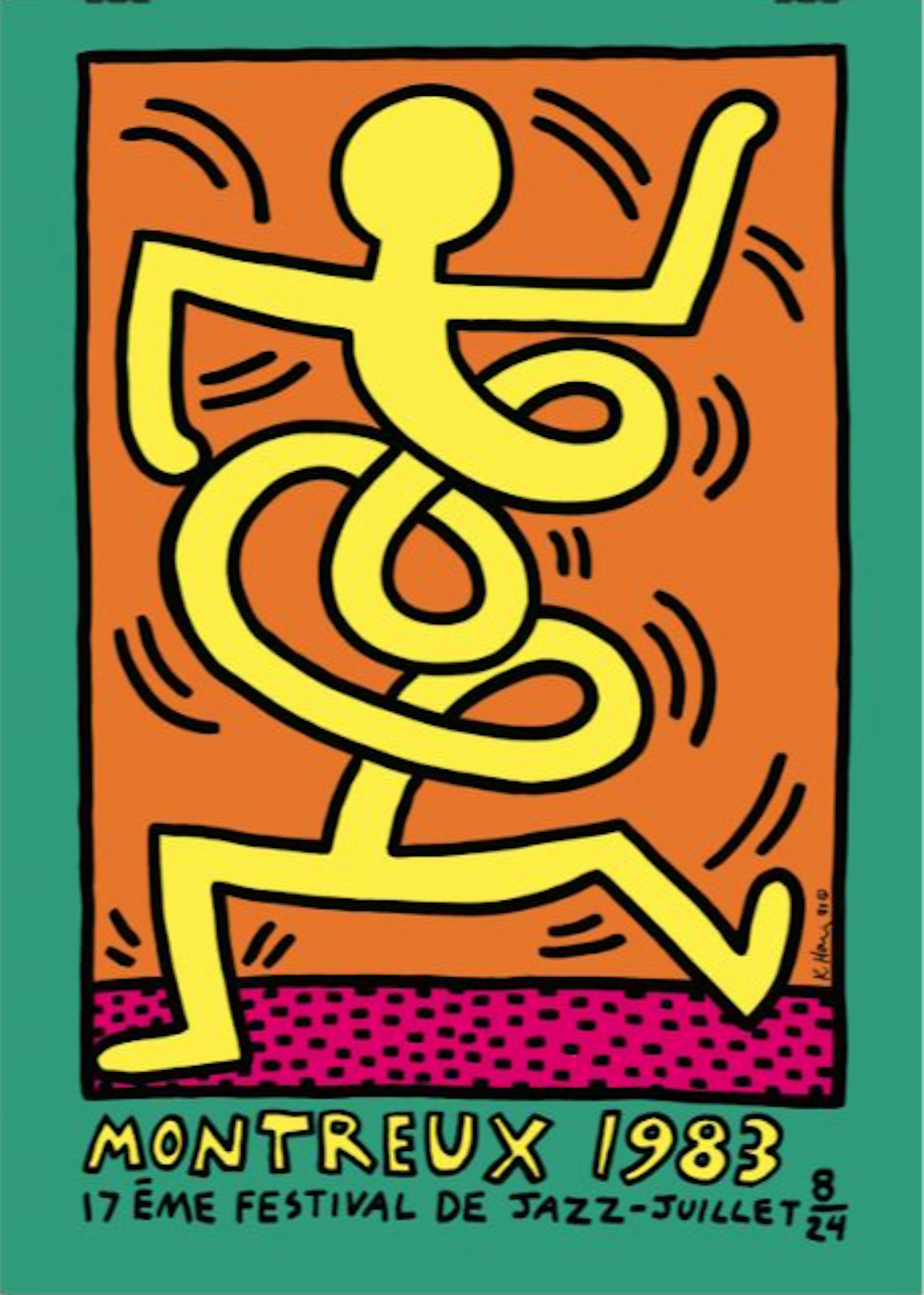 Keith HARING - Montreux, Jazz Festival, 1983, Sérigraphie
