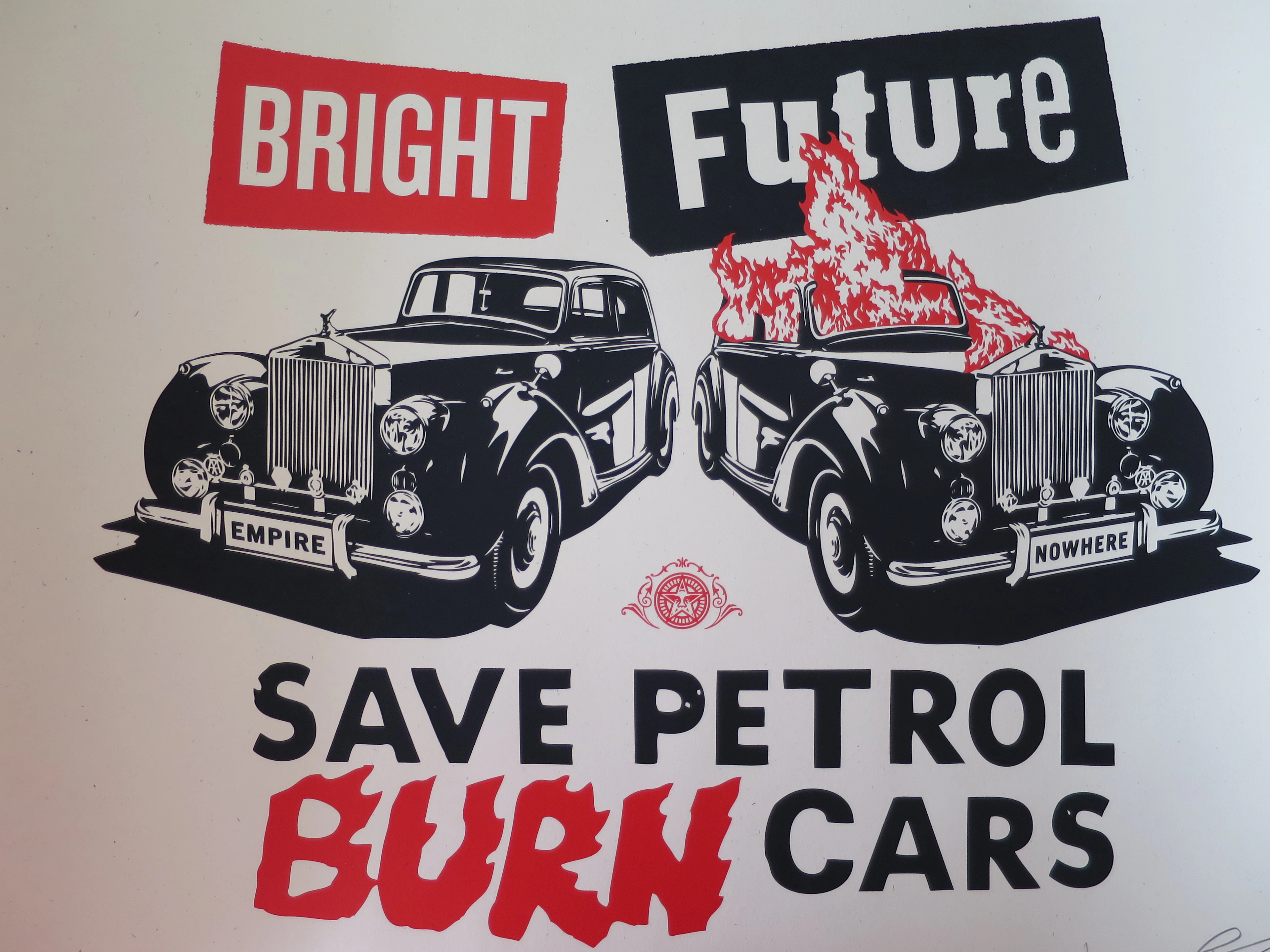 Shepard FAIREY (Obey) - Bright Future, 2012 - Sérigraphie signée au crayon