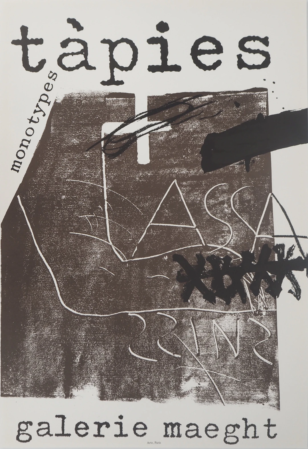 Antoni TAPIES : Monotypes - Lithographie originale