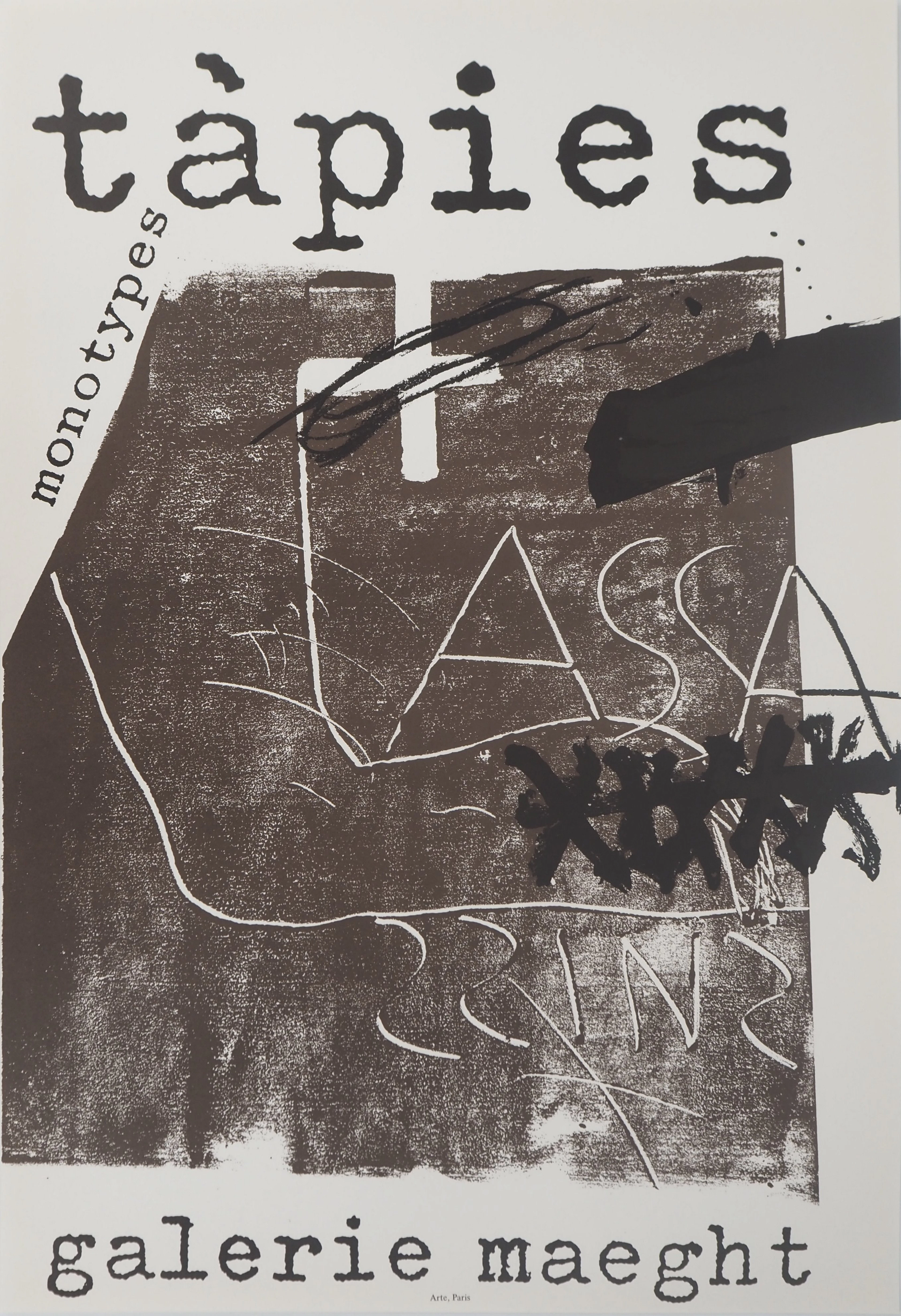 Antoni TAPIES : Monotypes - Lithographie originale