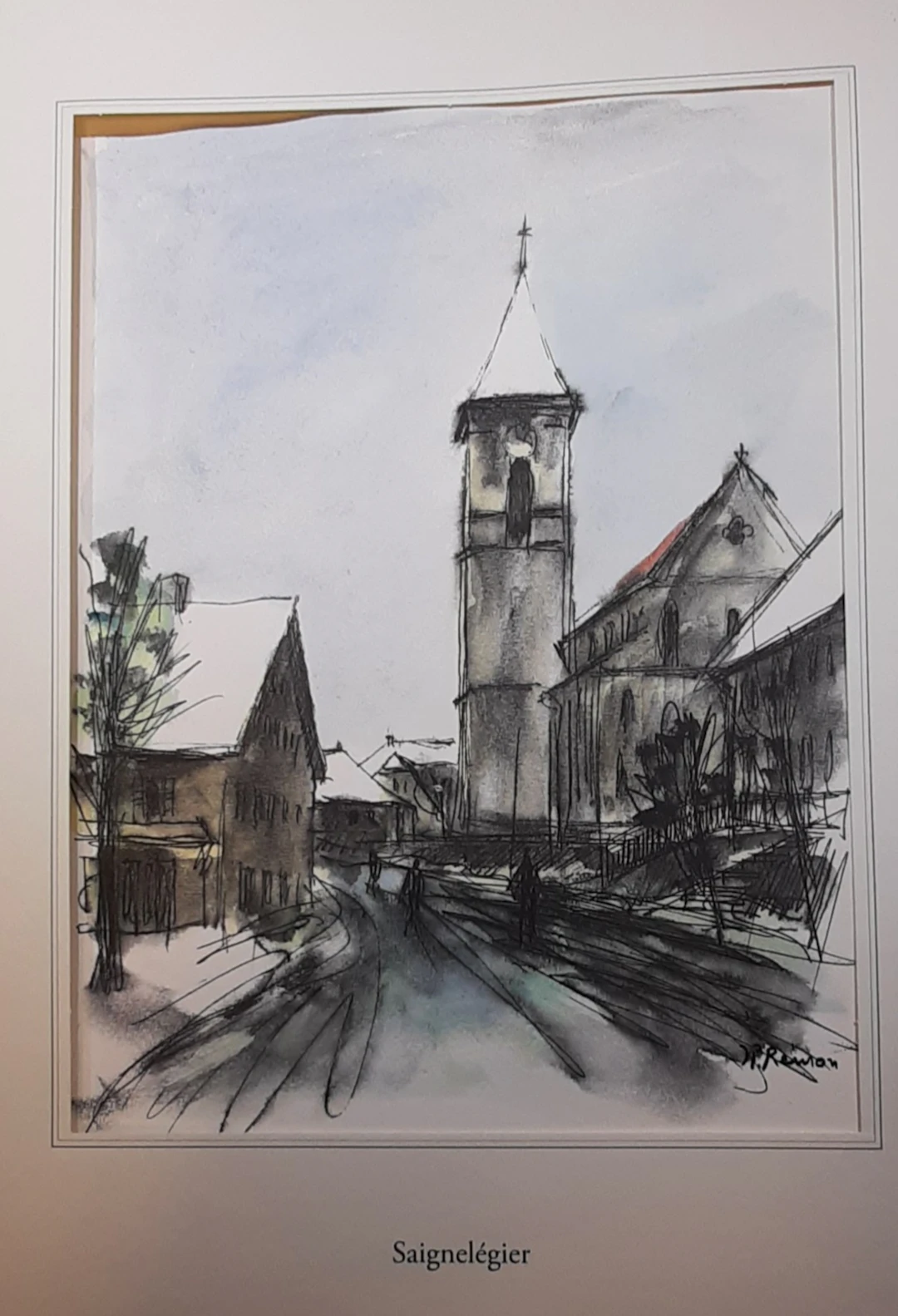 Jean Pierre REMON - Saignelégier, 2011 - Aquarelle signée