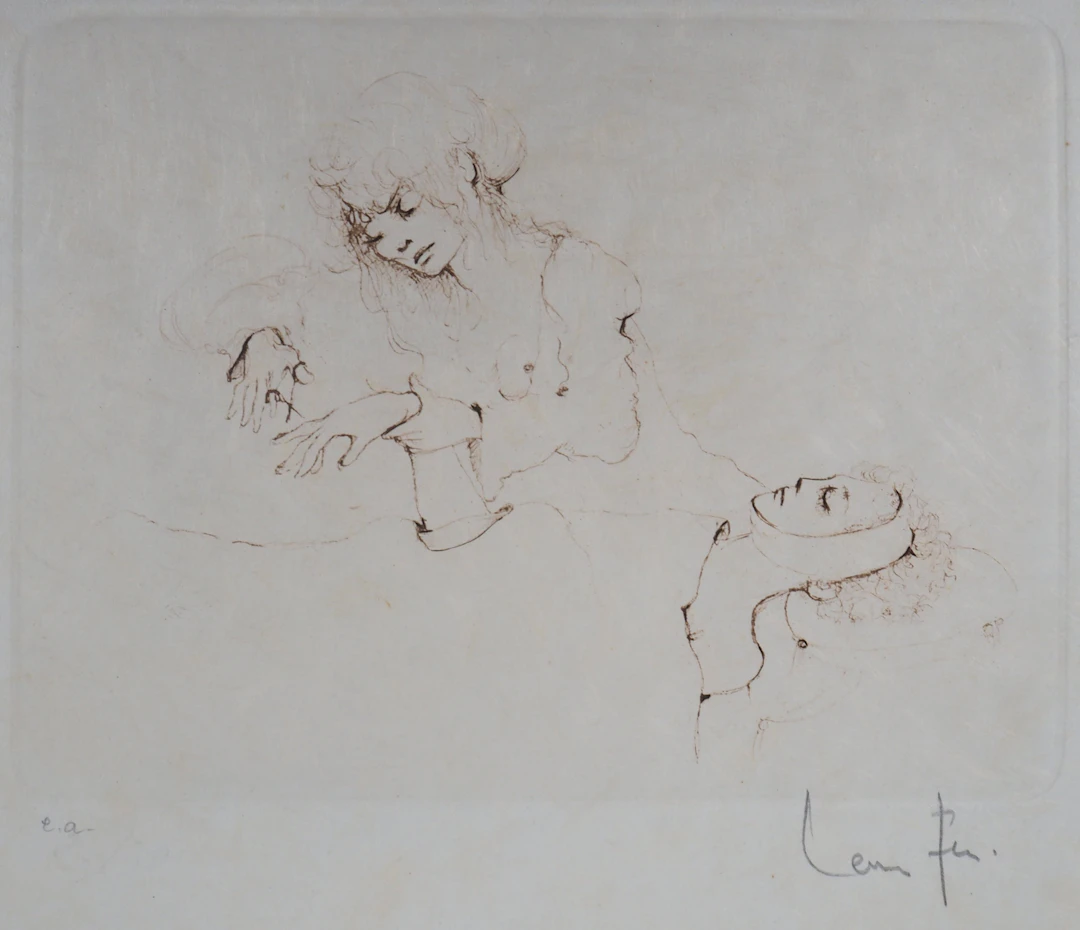 Leonor FINI : L’aide-soignante - Gravure Originale Signée