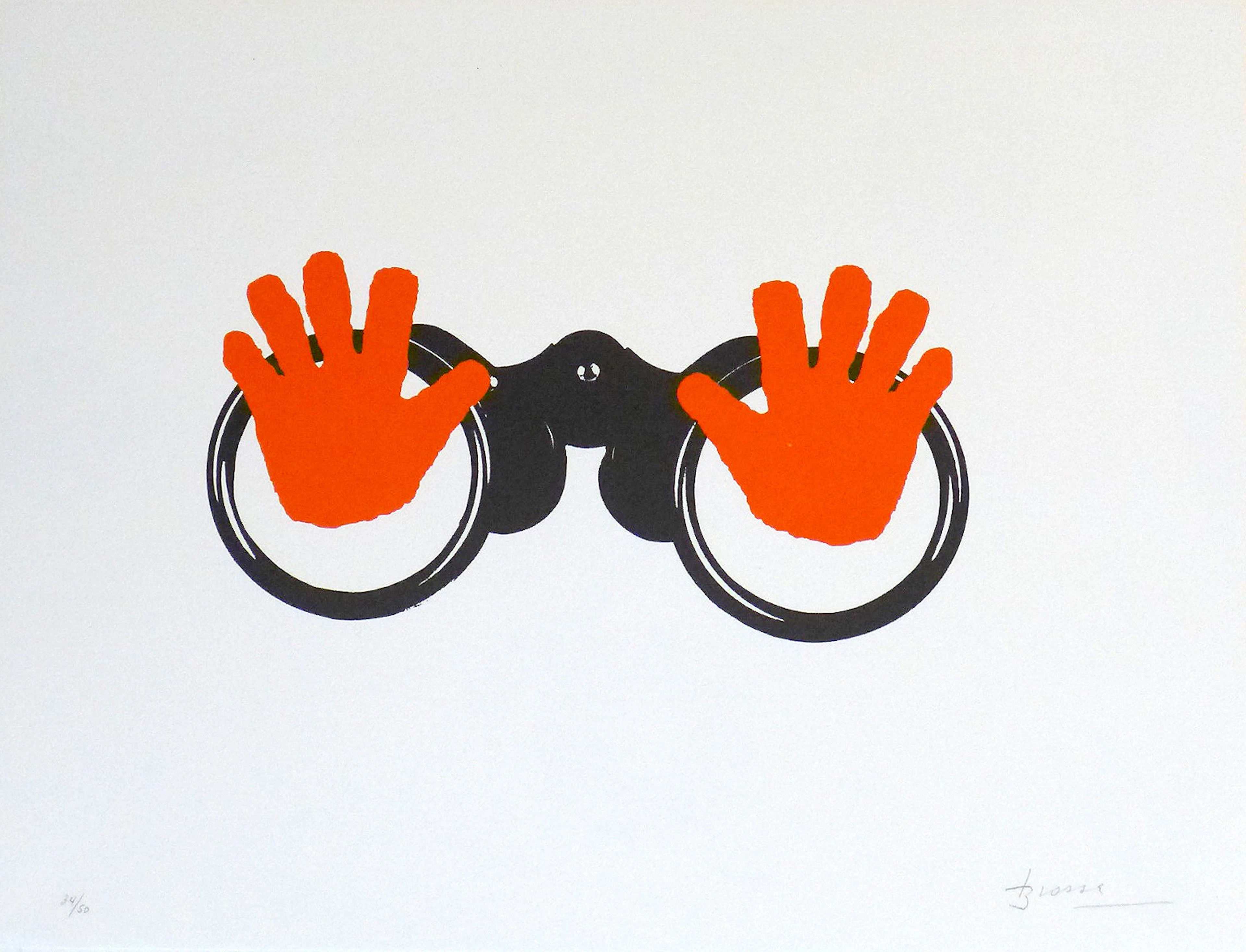 Joan BROSSA - Poema visual 16, 1989 - Lithographie signée au crayon