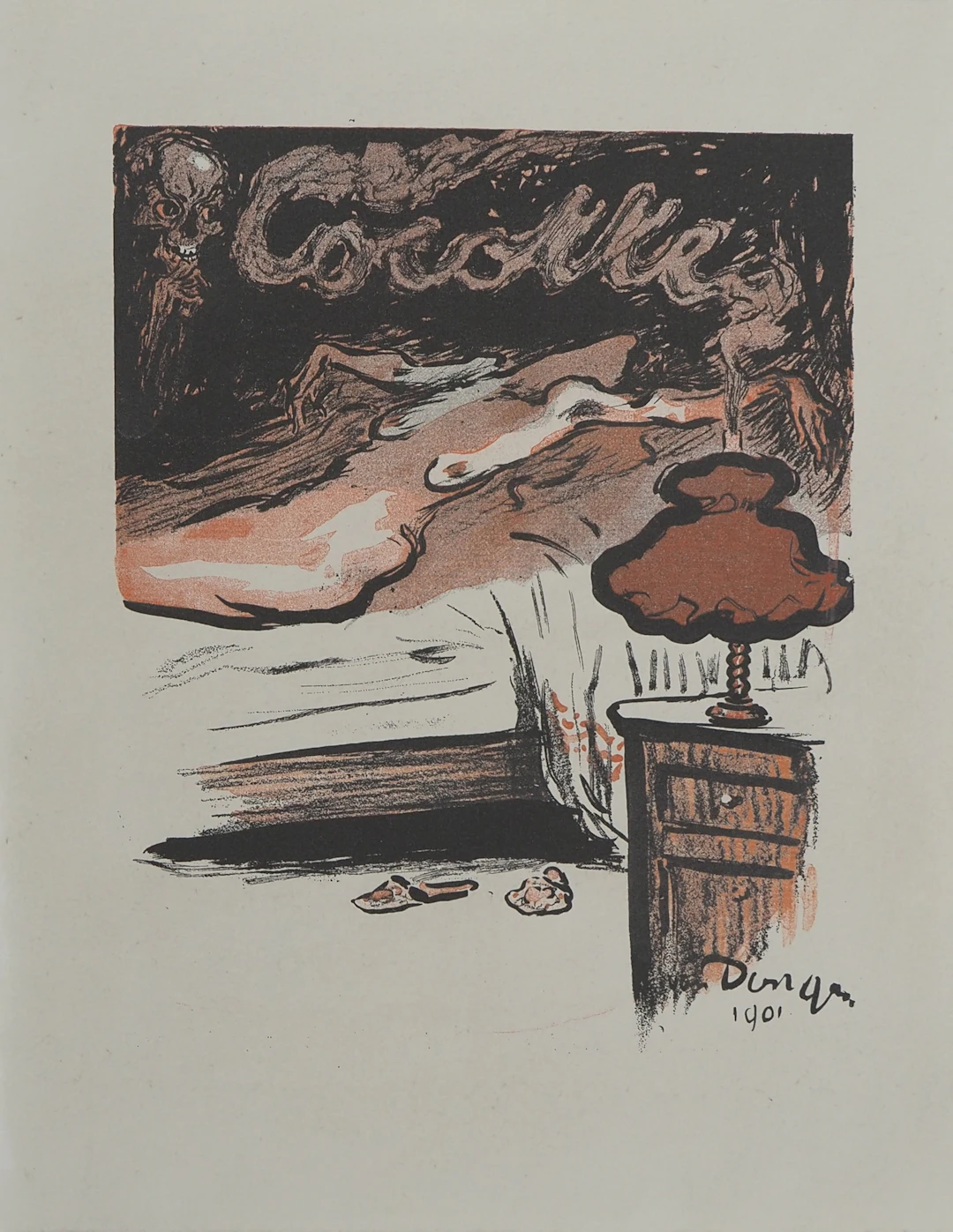 Kees VAN DONGEN (d’après) : Nu endormi, Lithographie