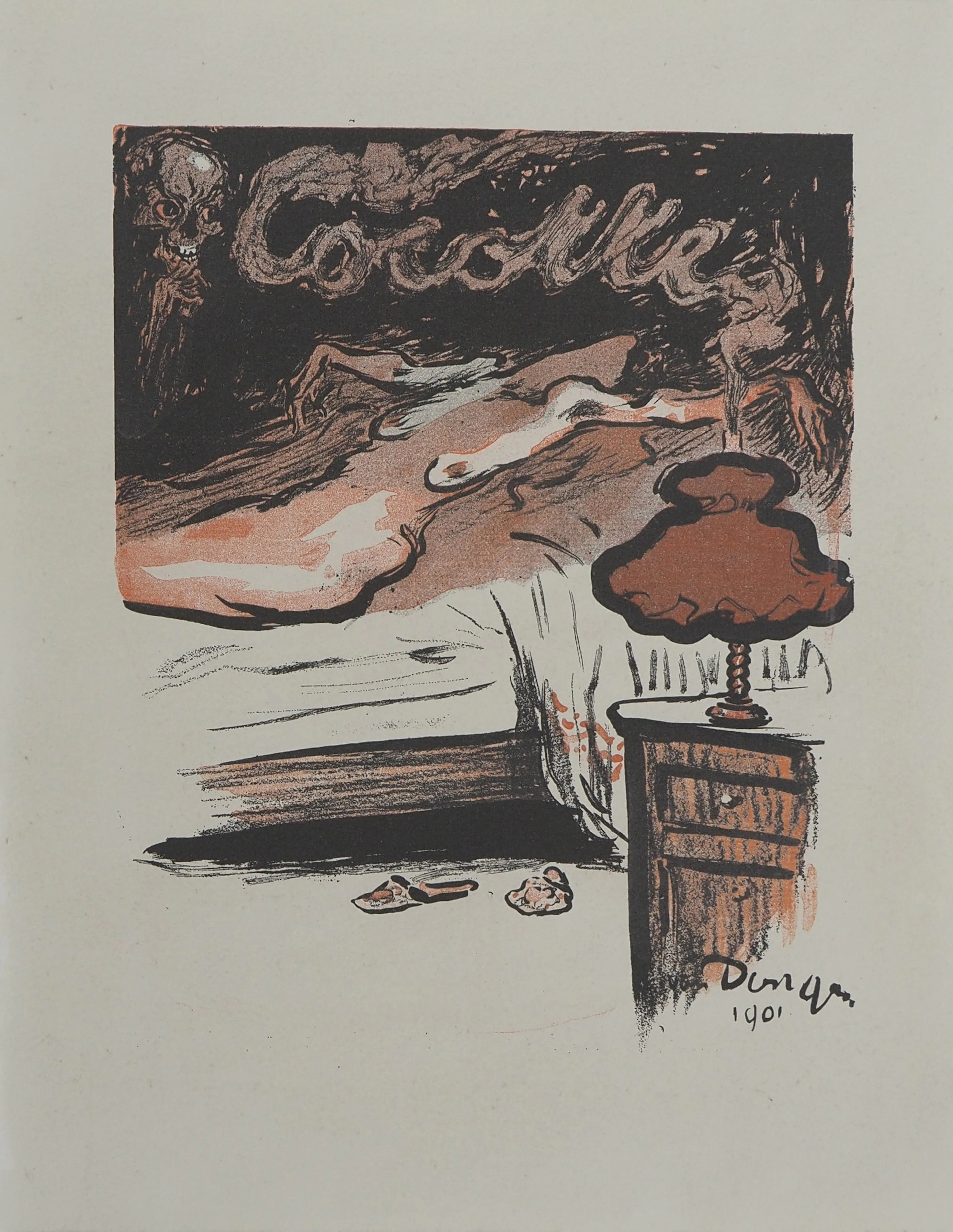 Kees VAN DONGEN (d’après) : Nu endormi, Lithographie