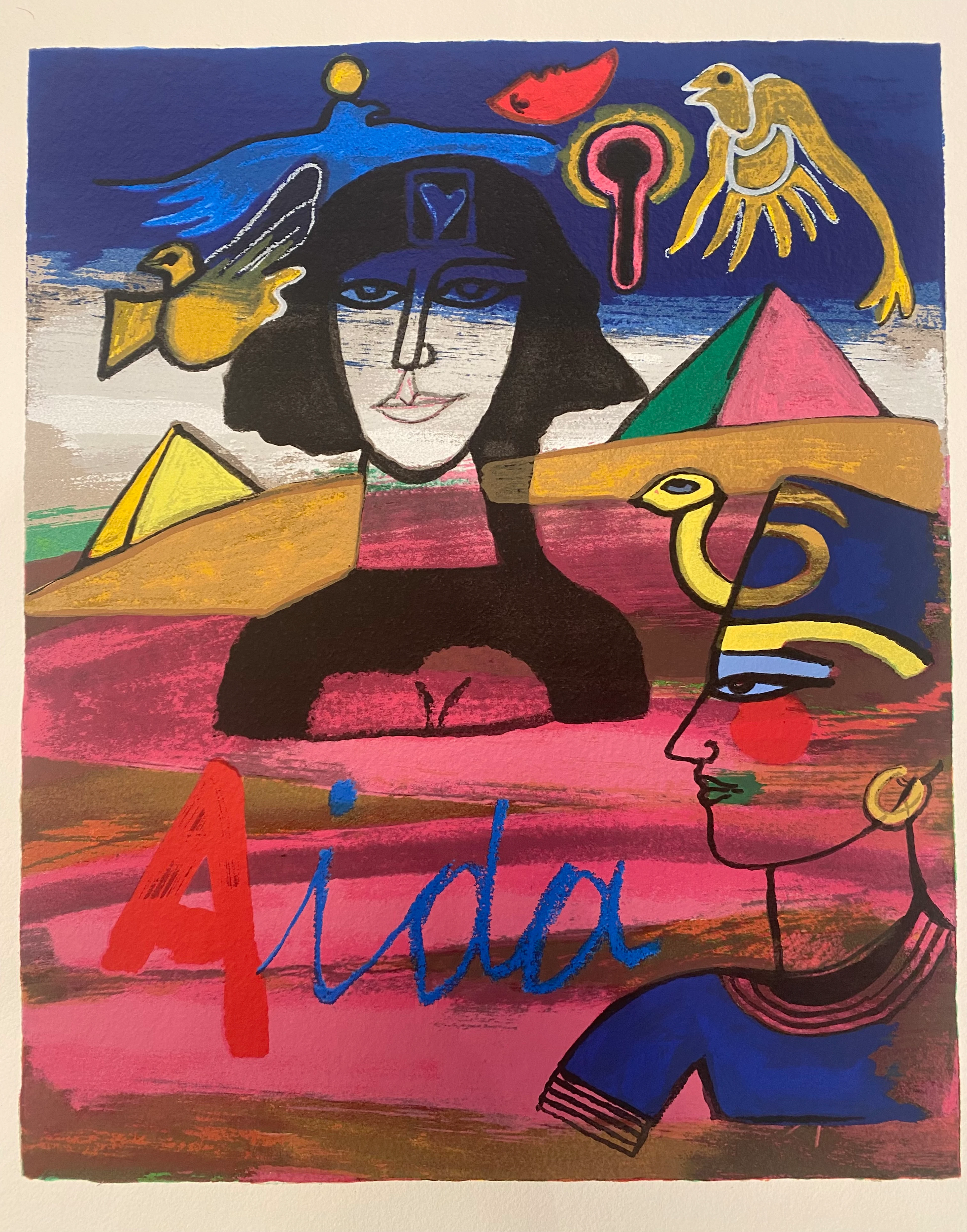 Corneille - Marcel Moreau - Aida - Lithographie - 2001