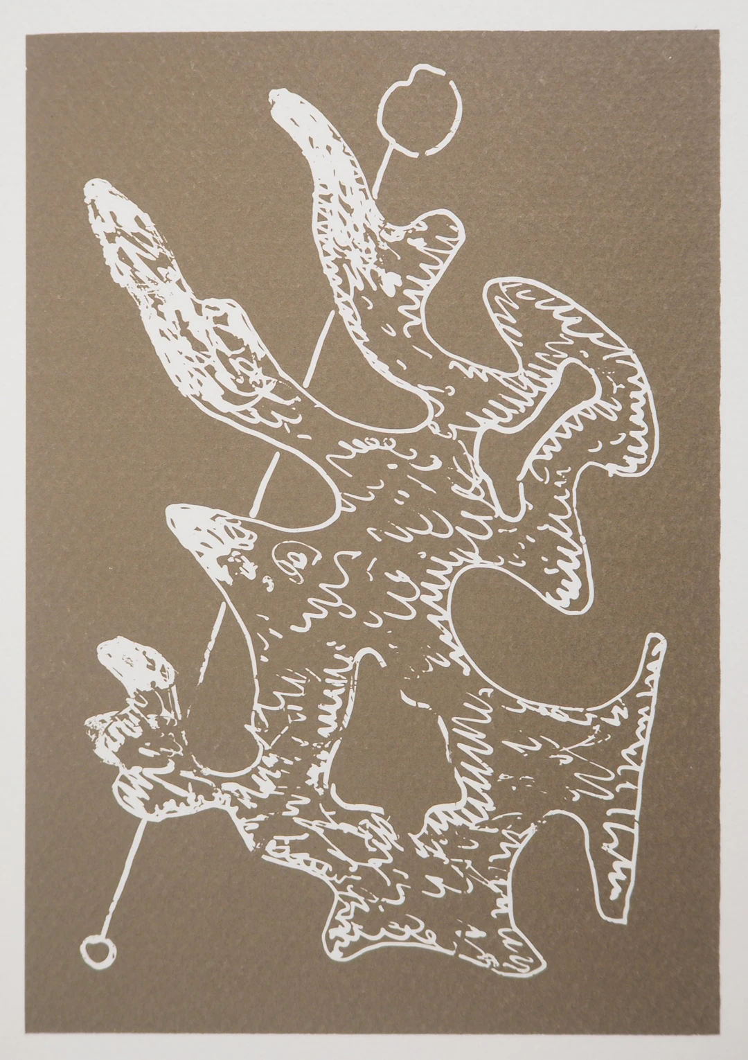 Man RAY : Figure onirique en vert, Marie, 1969 - Photolithographie originale