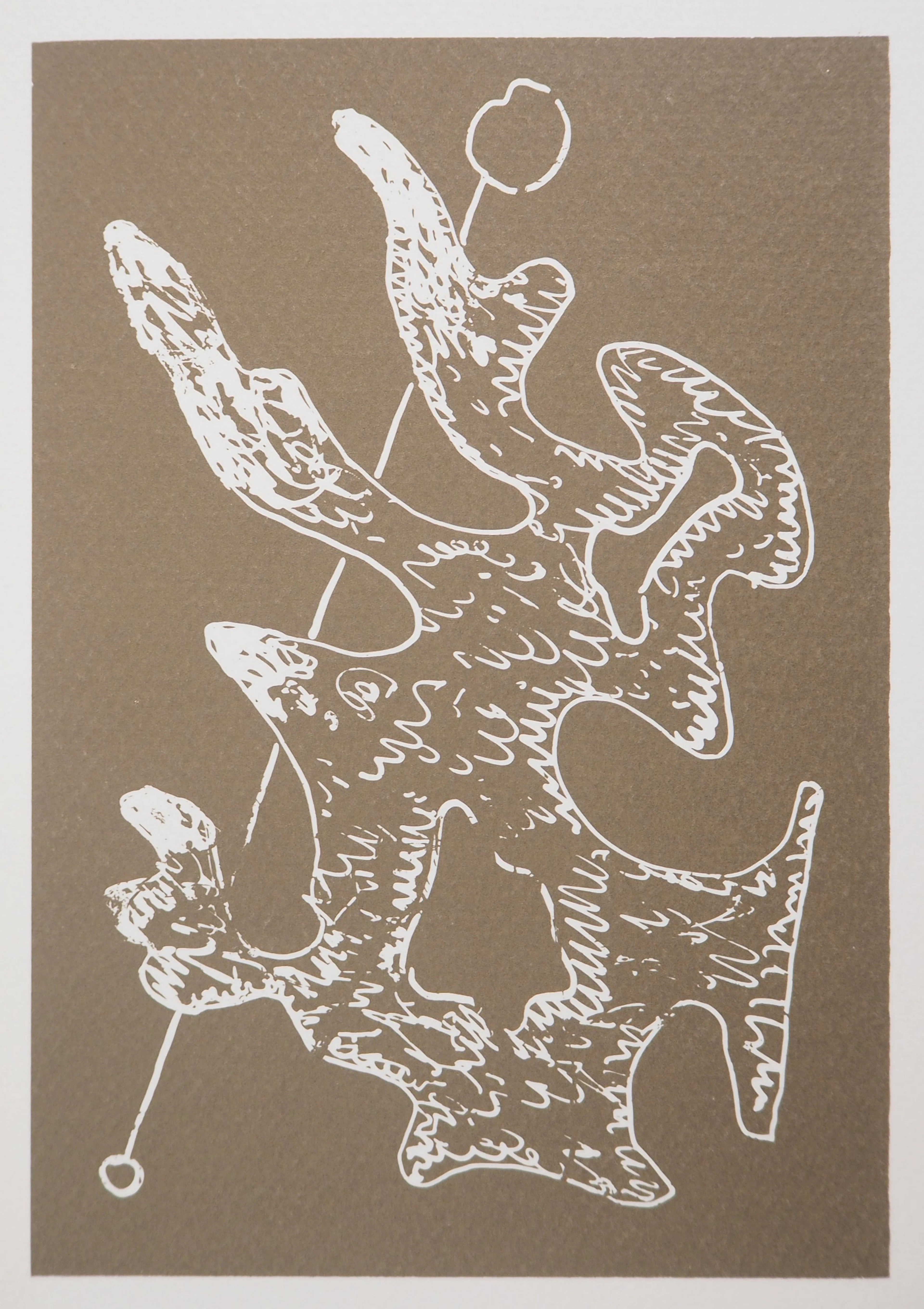 Man RAY : Figure onirique en vert, Marie, 1969 - Photolithographie originale