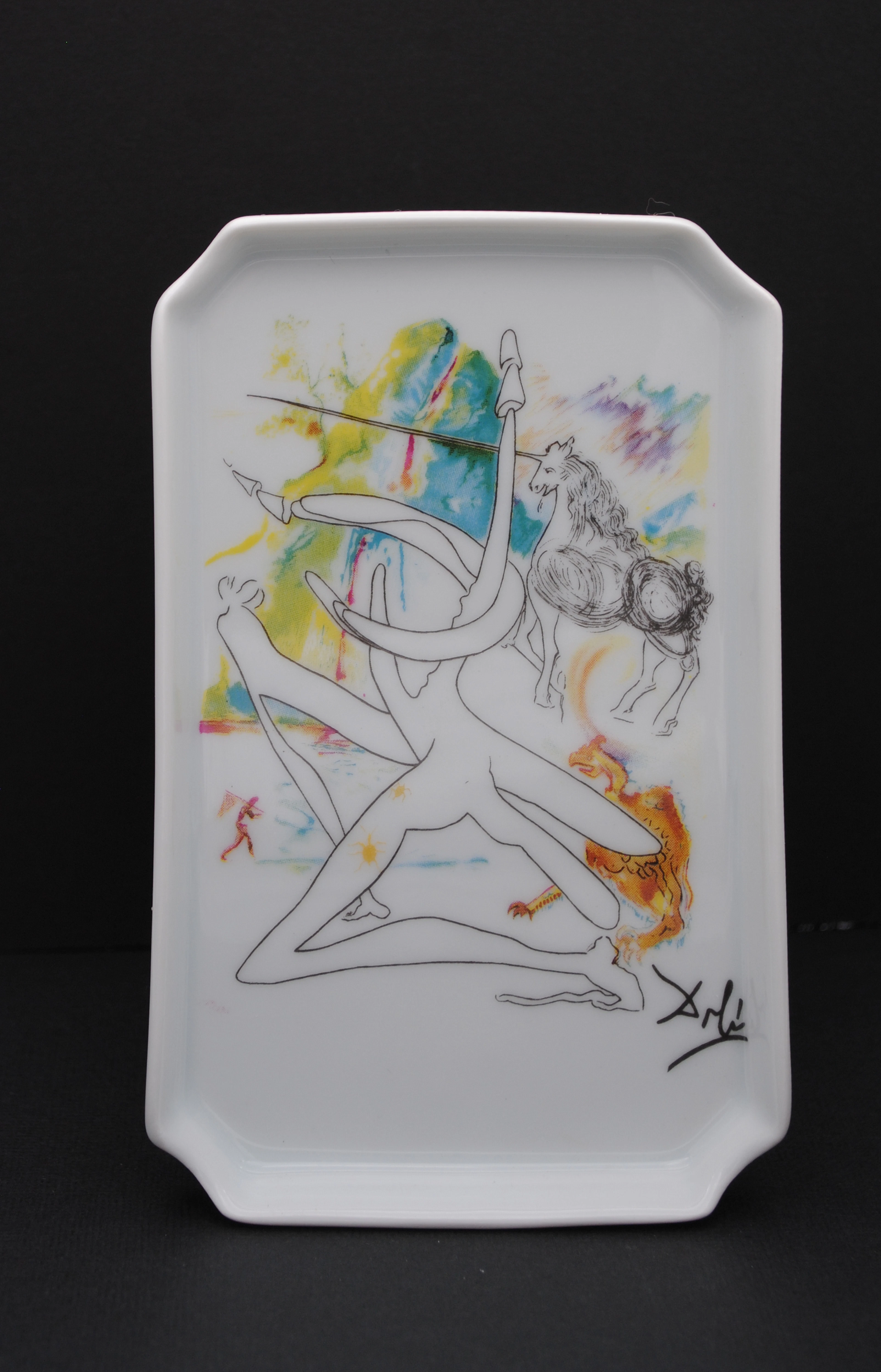 Salvador DALI : L’unicorne Laser et le rhinoceros cosmique, 1989 -