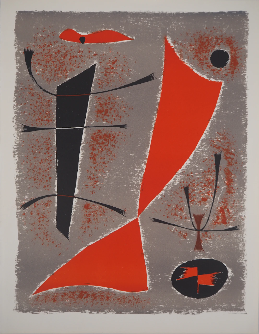 Gustave SINGIER - Paysage abstrait, 1955 - Lithographie originale