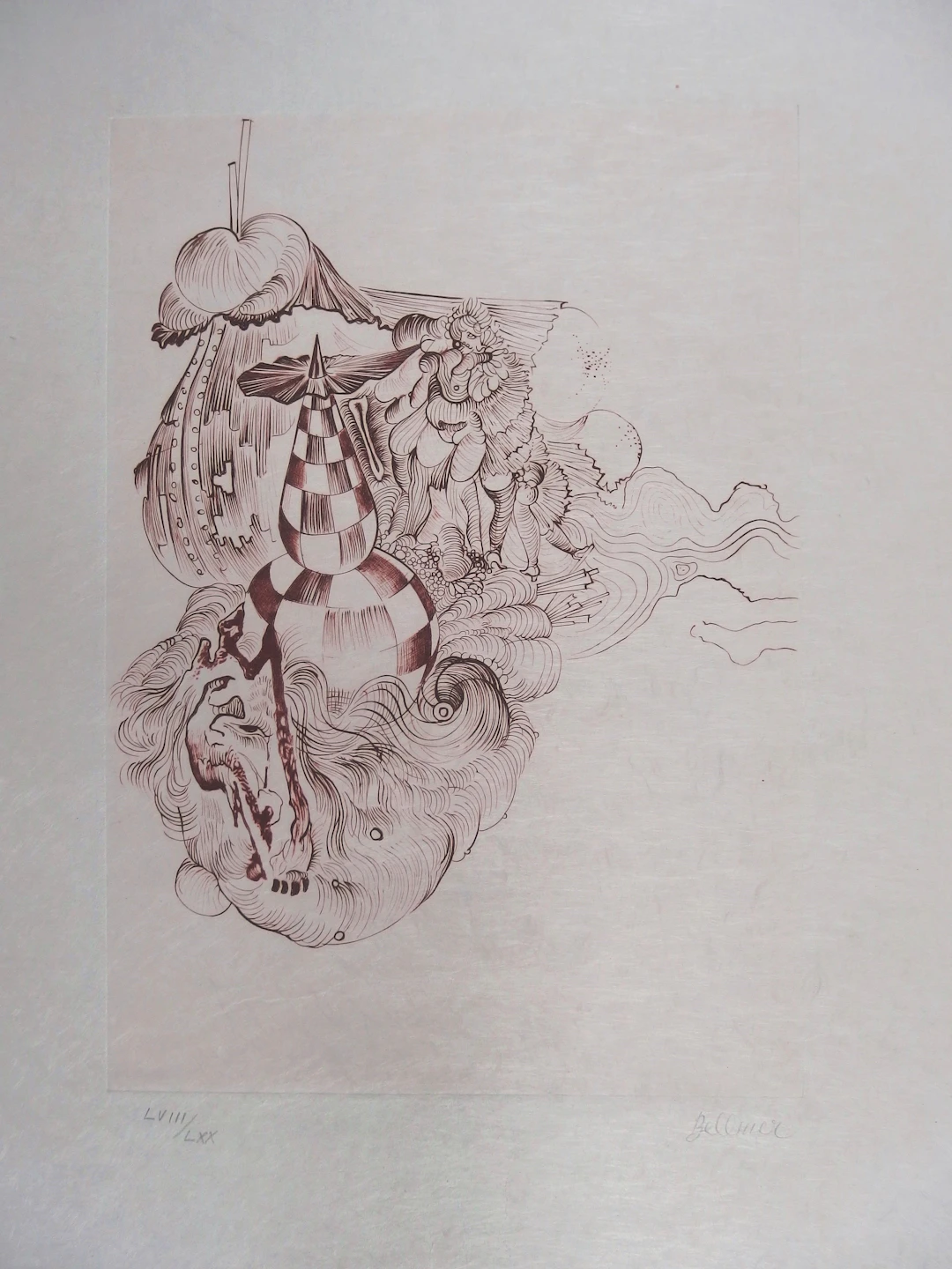 Hans BELLMER - Rêve surréaliste, Gravure originale, Signée