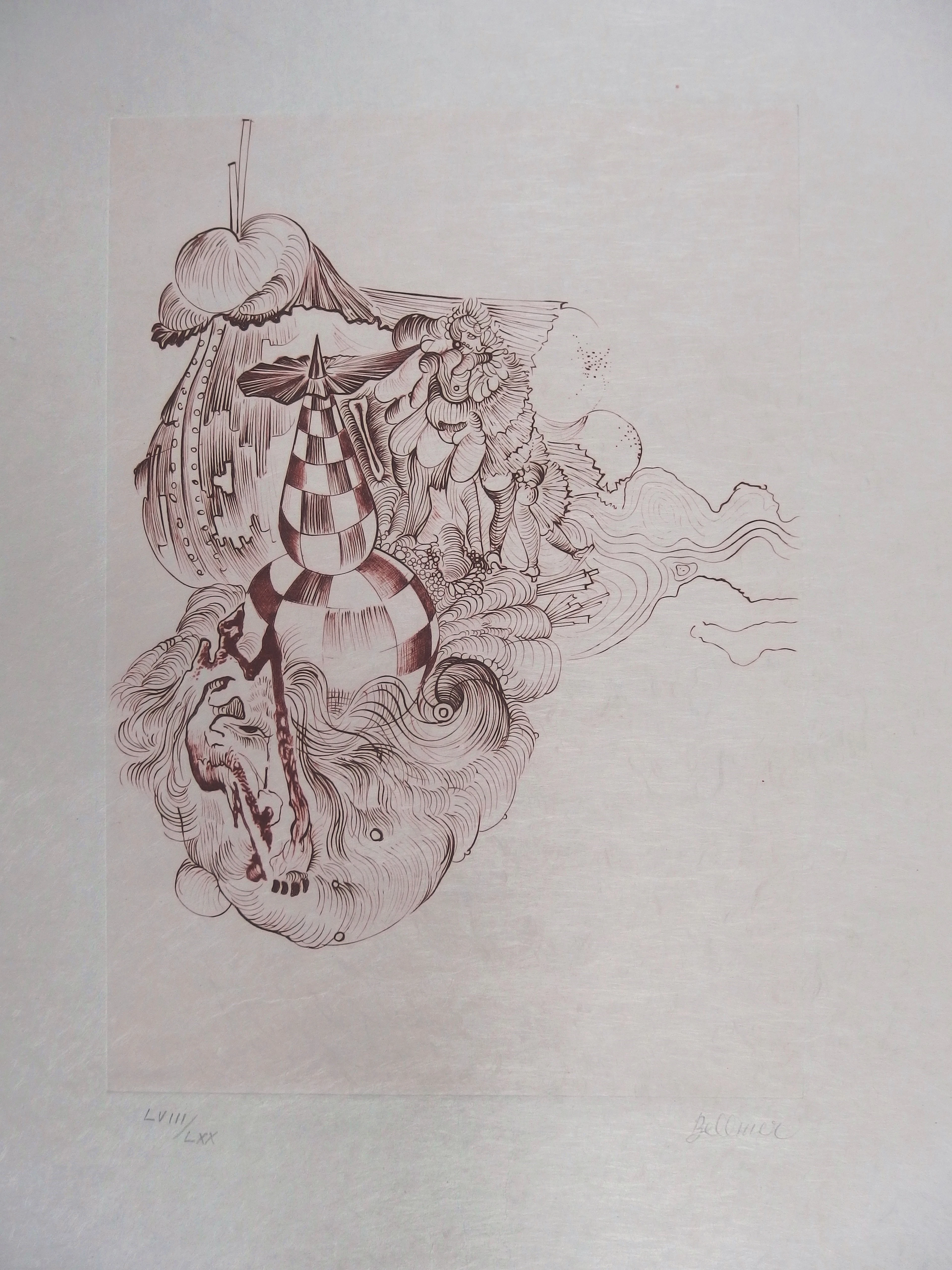 Hans BELLMER - Rêve surréaliste, Gravure originale, Signée