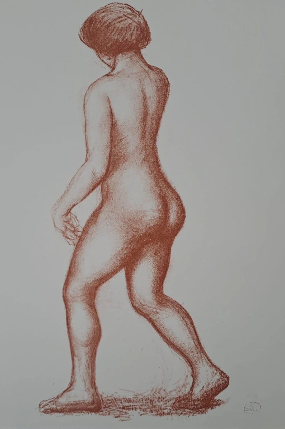 Aristide Maillol (d’après) - Femme nue marchant - Lithographie offset