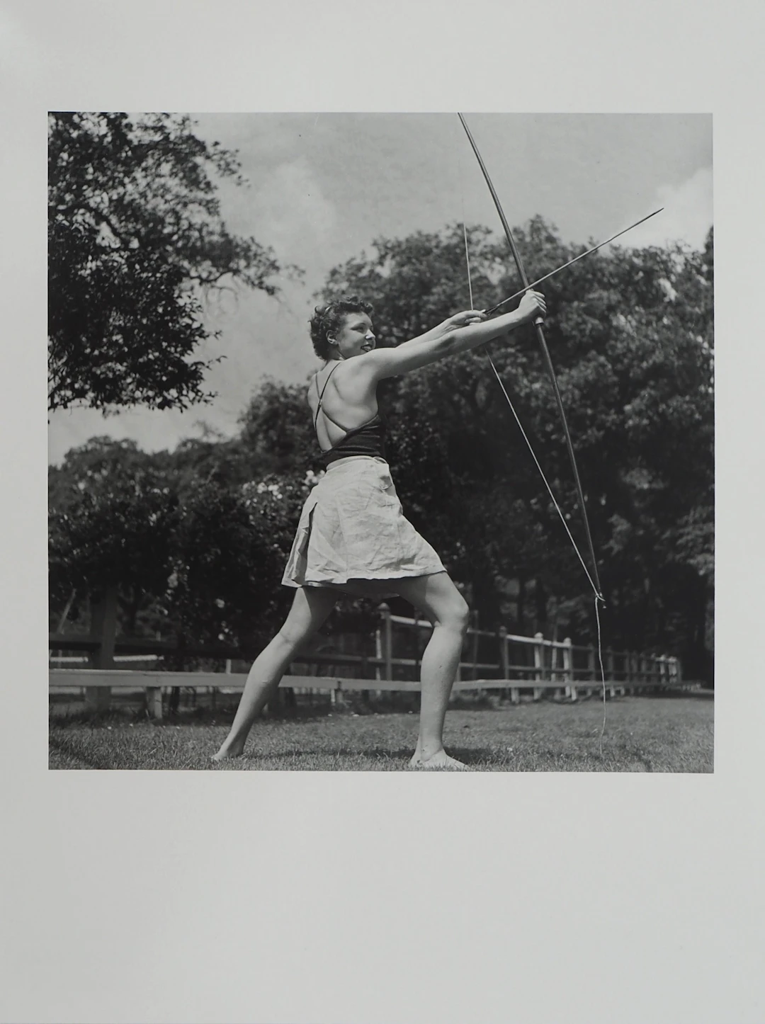 Dora MAAR : Epreuve de tir à l’arc, Photographie originale