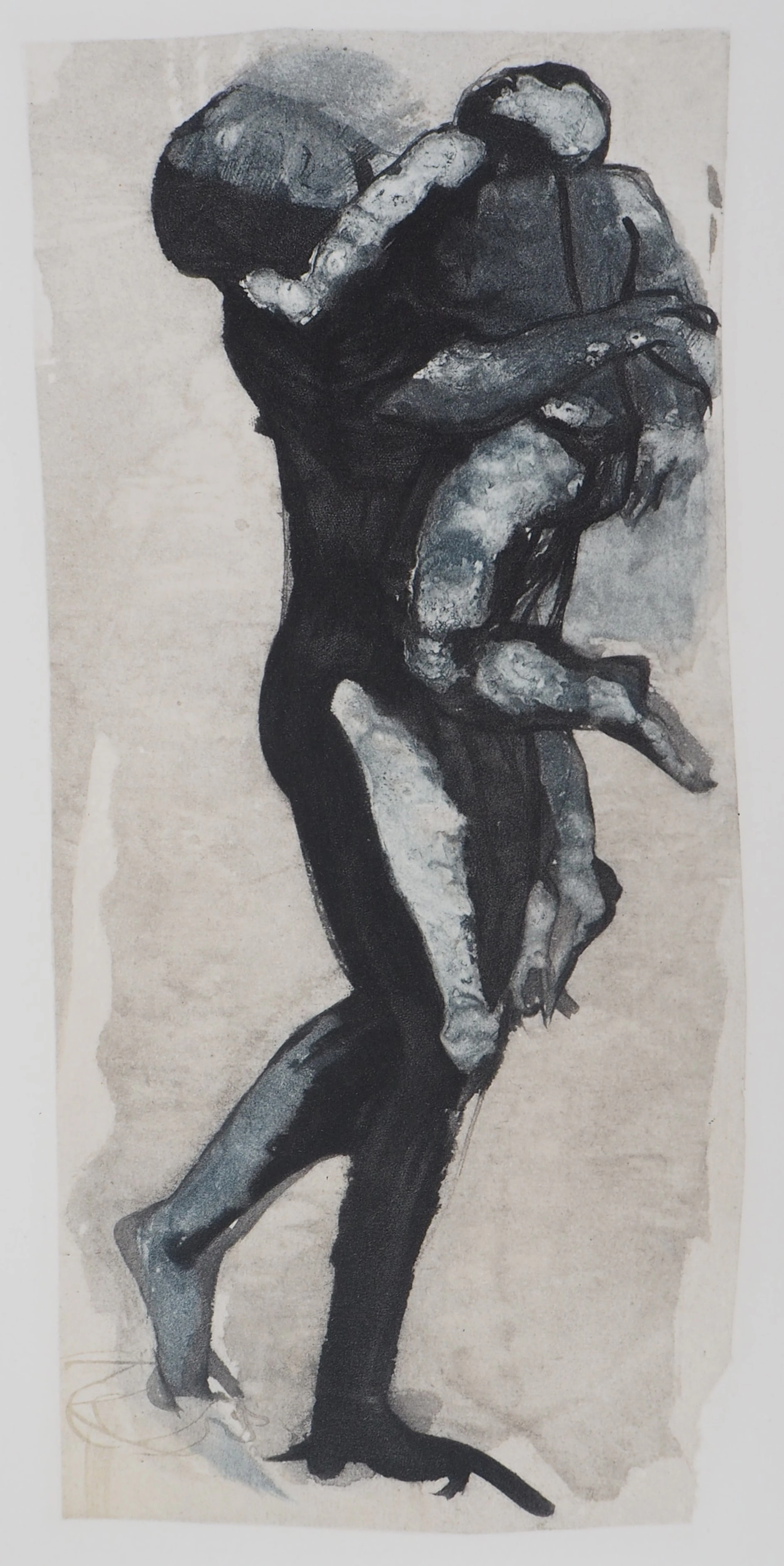 Auguste RODIN : Tendresse maternelle, Gravure