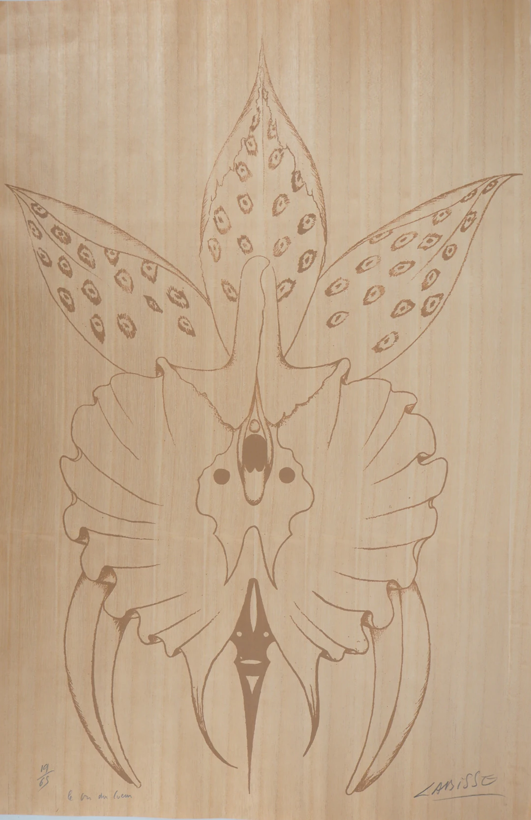 Félix LABISSE : Orchidée, le cri du coeur - Lithographie originale