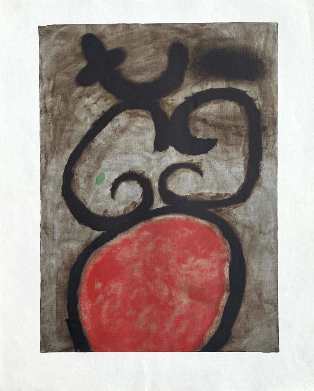 Joan Miro - Femme assise I - Lithographie signée dans la planche