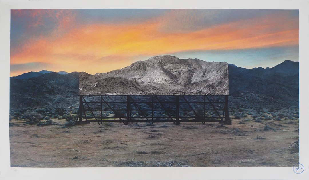 JR - Tehachapi mountain, 2021 - Impression lithographique signée