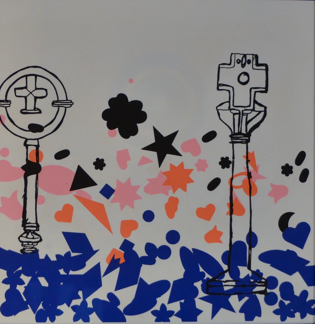 Enrico BAJ - Composition, 1972 - lithographie