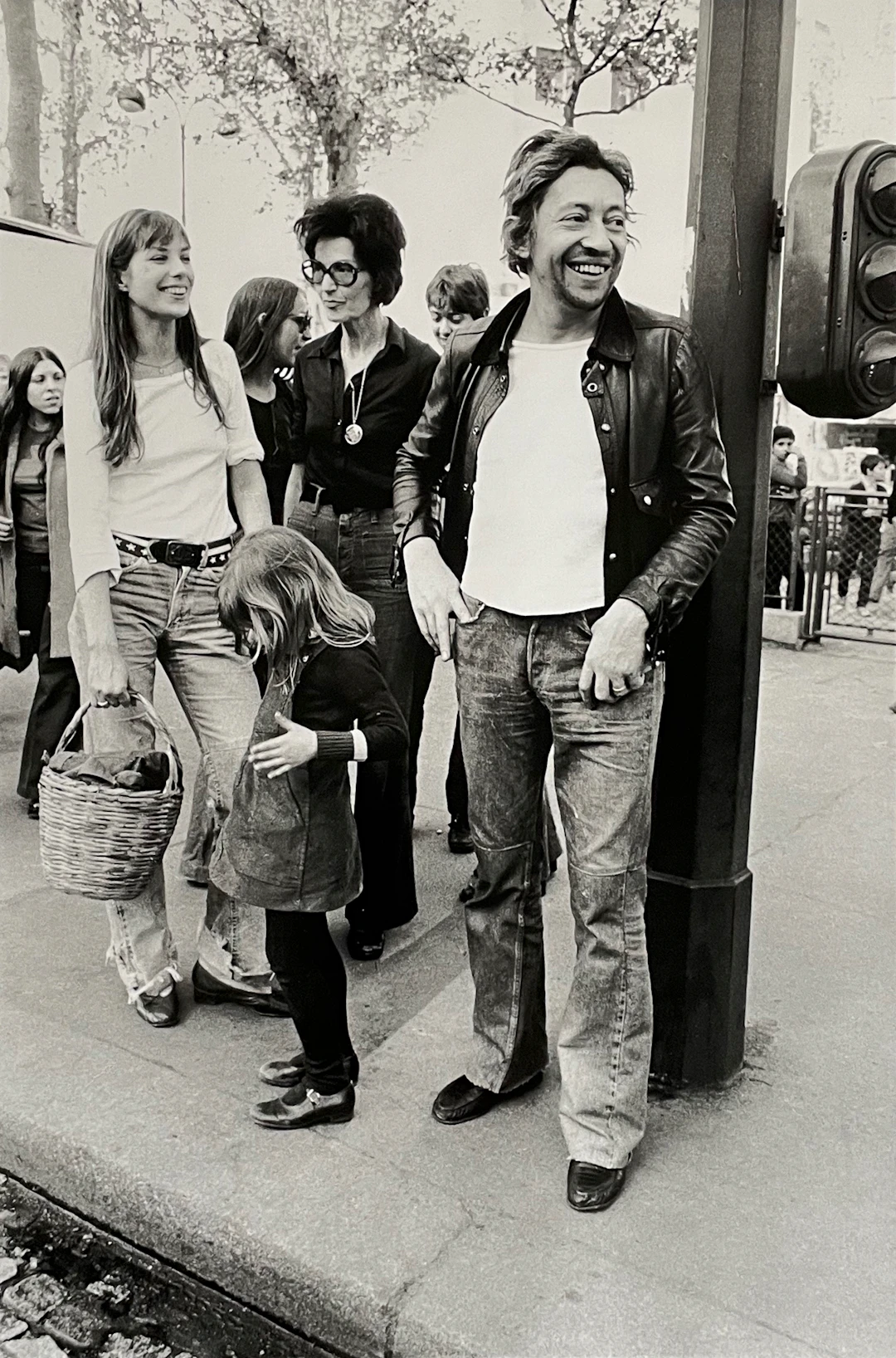 Michel Ginies - Gainsbourg, Jane Birkin et sa mère, 1973 - Tirage argentique
