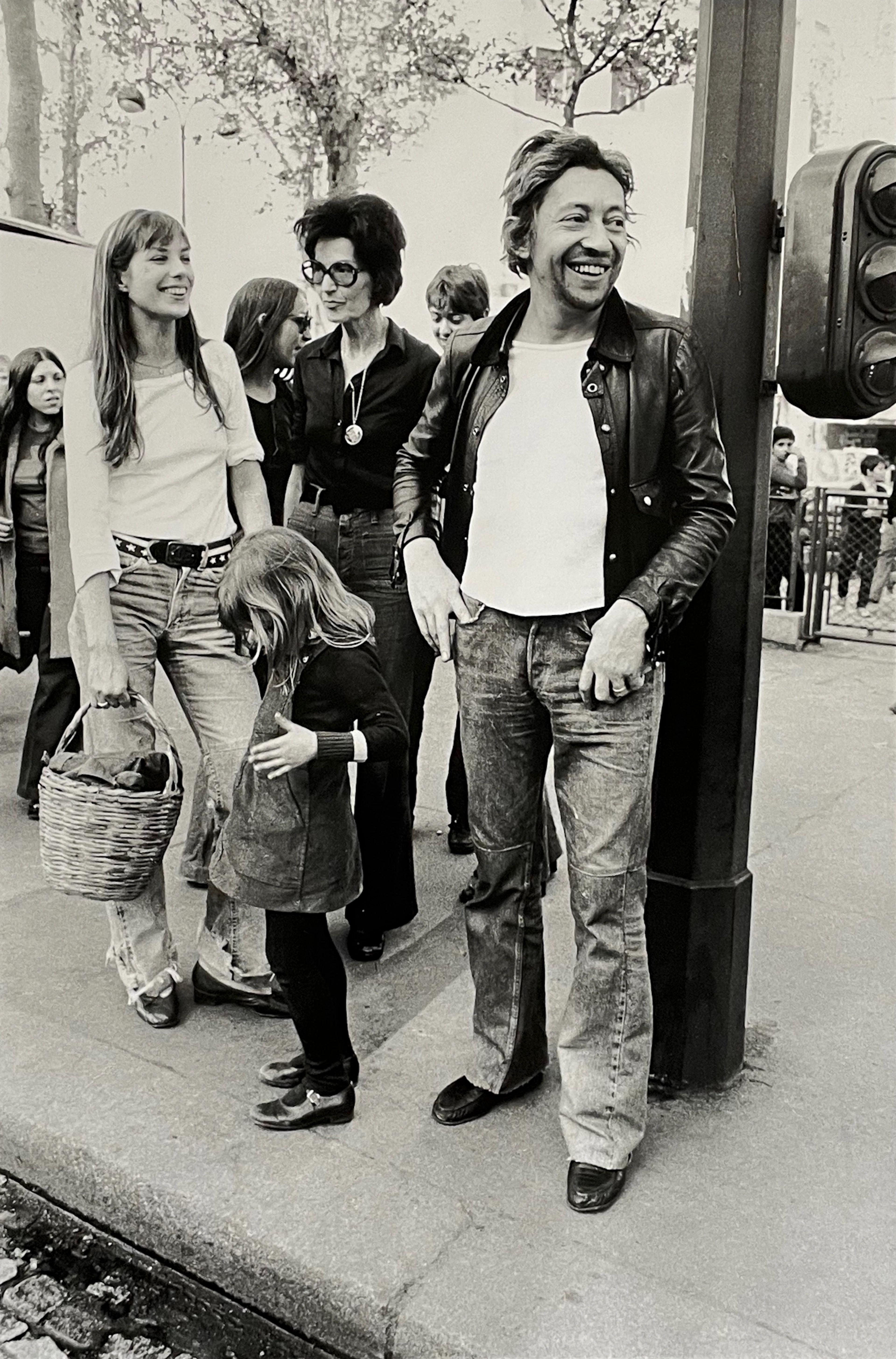 Michel Ginies - Gainsbourg, Jane Birkin et sa mère, 1973 - Tirage argentique