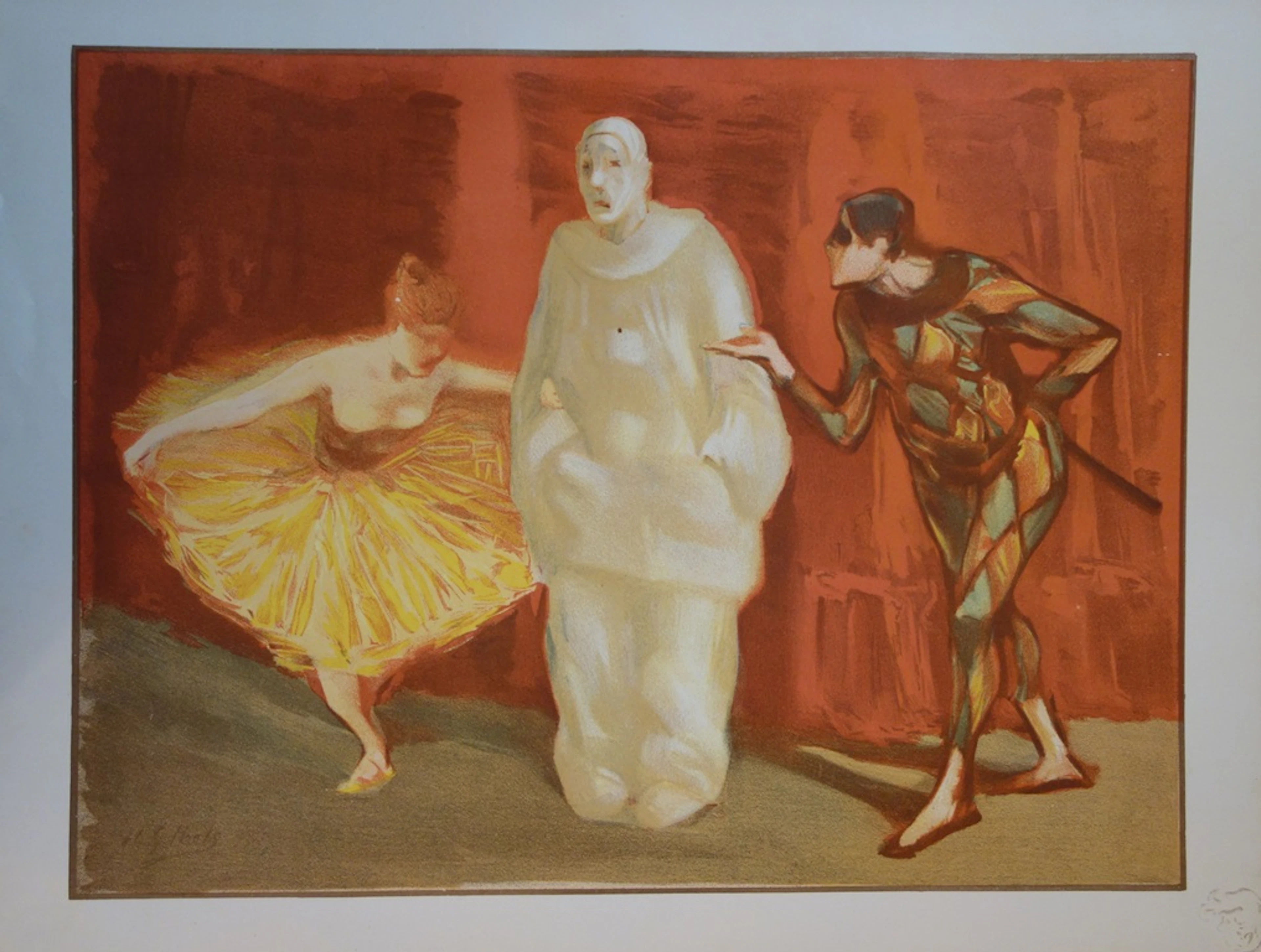 Henri-Gabriel IBELS - Pantomime, 1897 - Lithographie originale signée