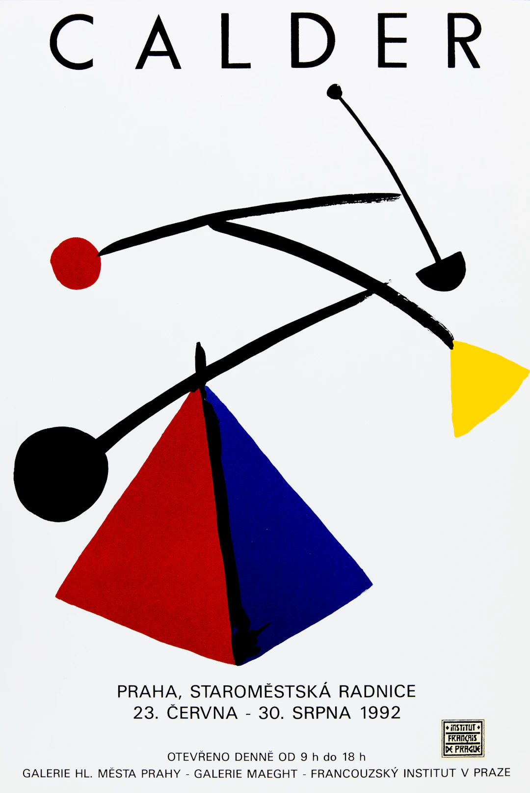 Alexander CALDER : Mobiles Exposition à Prague - Lithographie originale