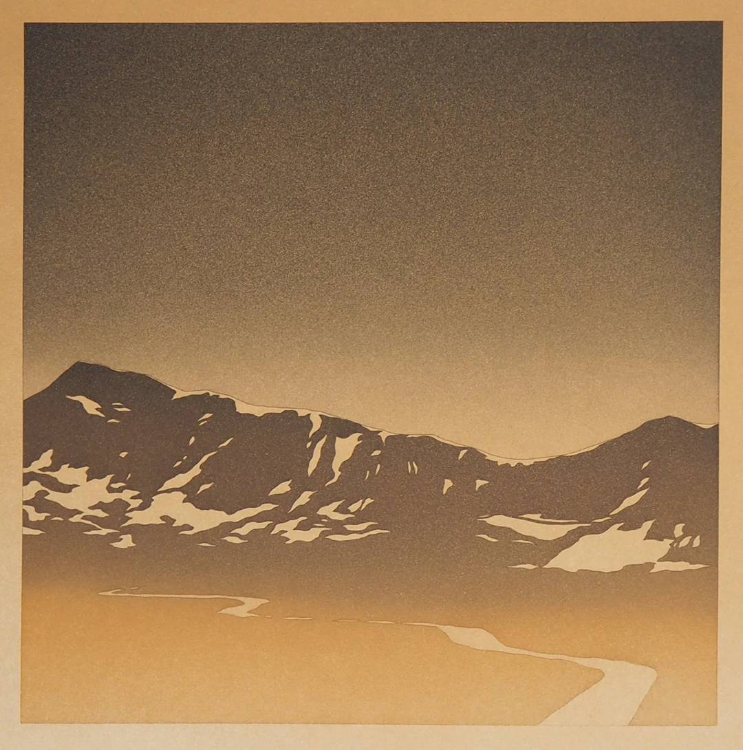 Jean SOLOMBRE : La sommet, 1979 - Gravure originale signée