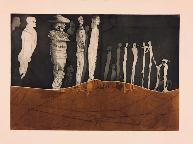 Jorge CASTILLO - La espera - Gravure signée au crayon