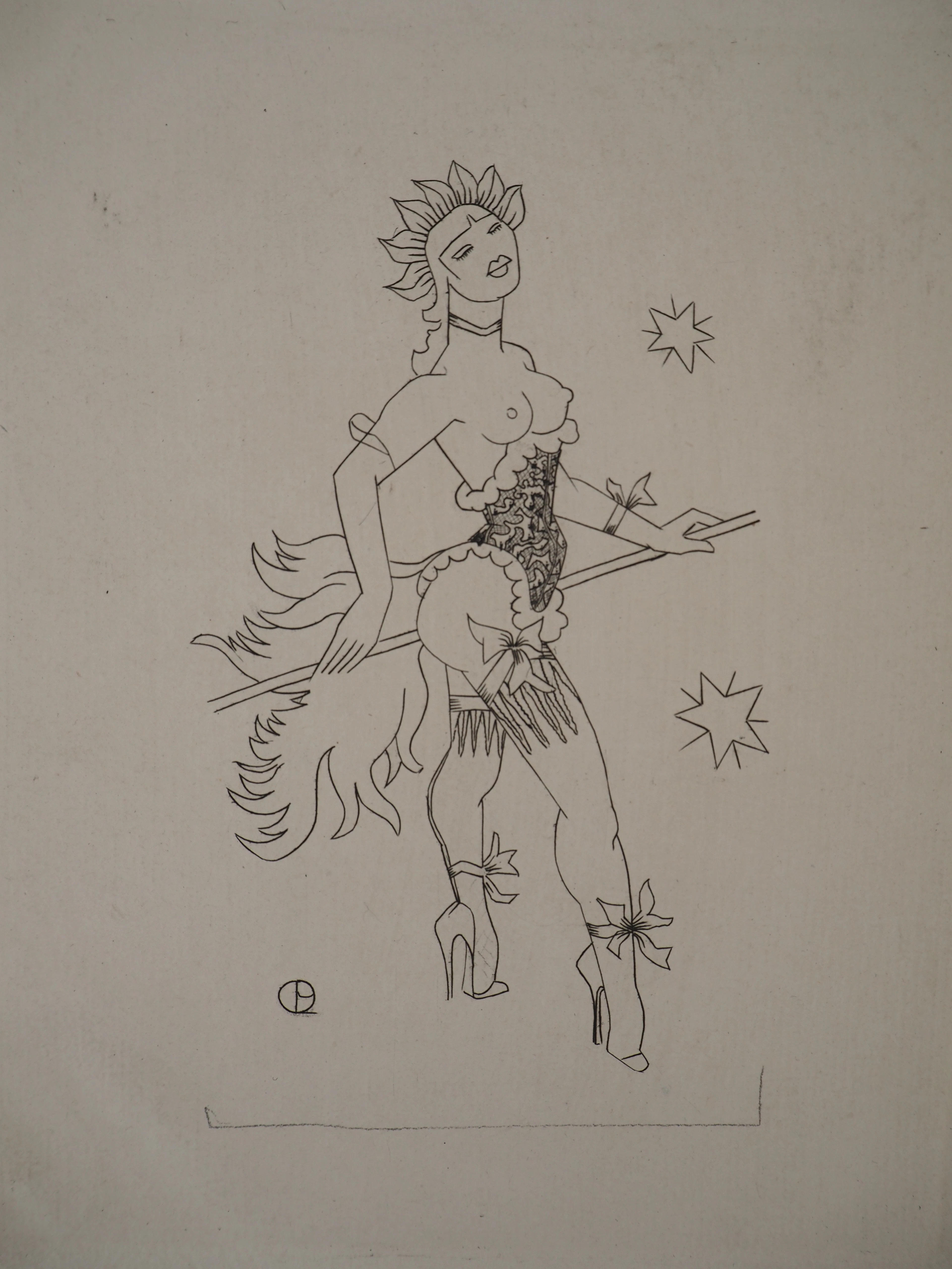 Charles PICART LE DOUX (1881-1959), Danseuse de cabaret - Gravure