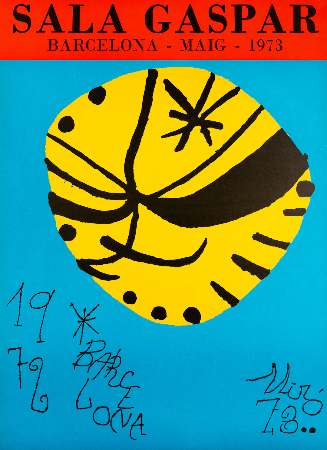 Joan MIRO : Galeria Gaspar 1973 - Lithographie originale signée
