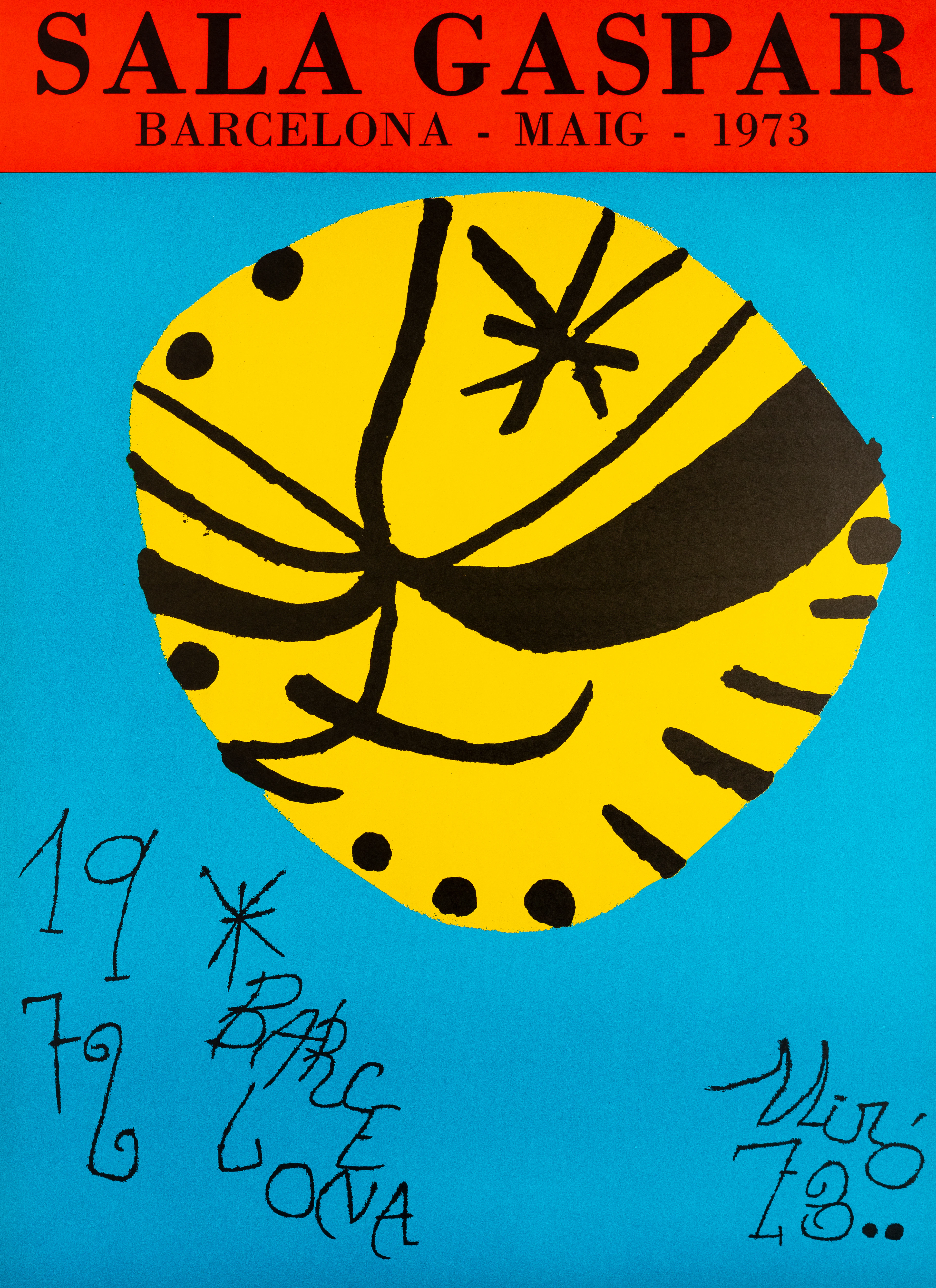 Joan MIRO : Galeria Gaspar 1973 - Lithographie originale signée