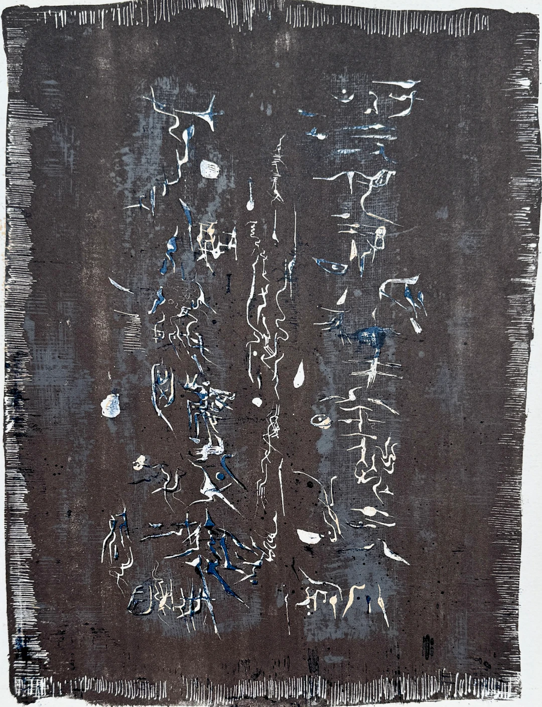 Zao WOU KI - Composition, 1958 - Lithographie originale