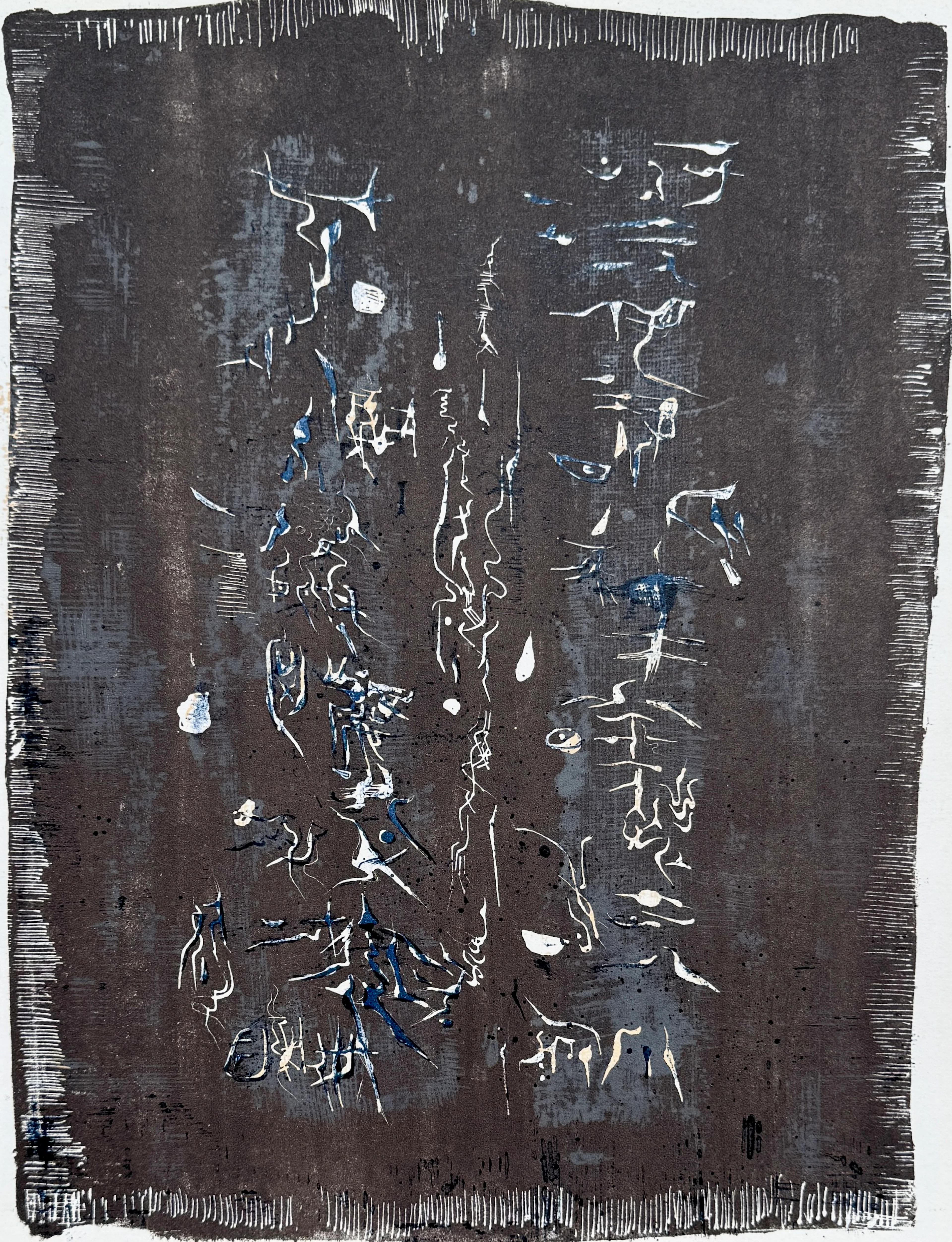 Zao WOU KI - Composition, 1958 - Lithographie originale