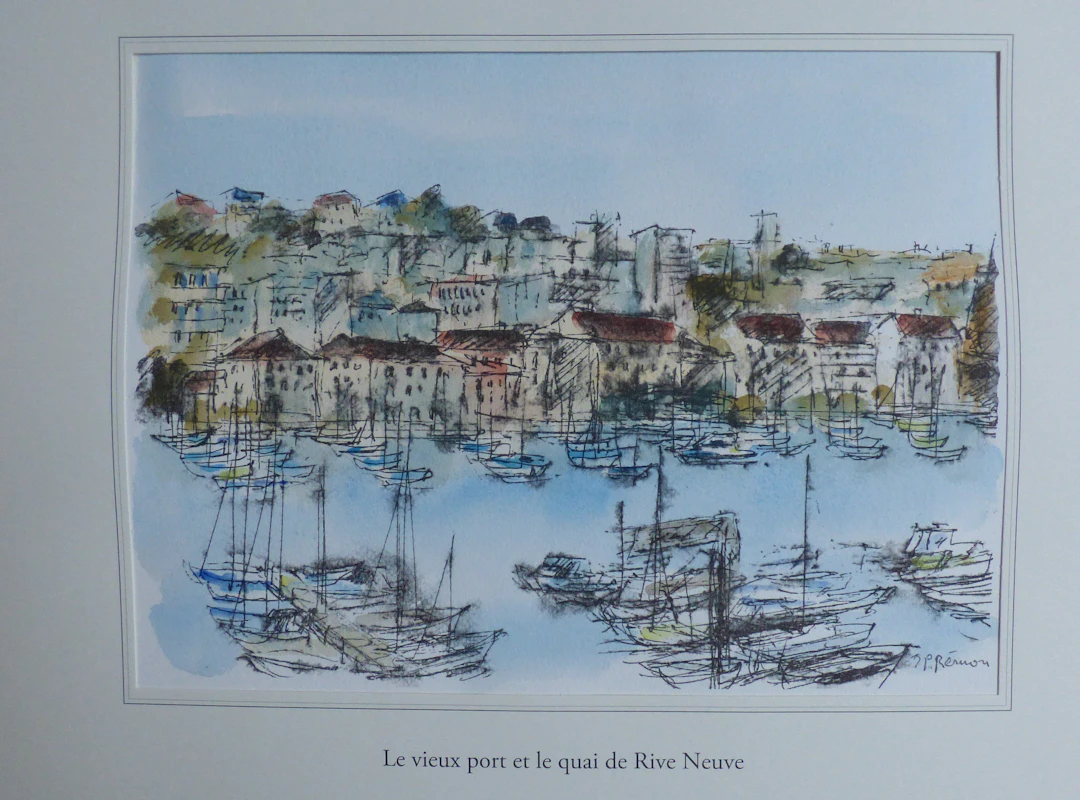 Jean Pierre REMON - Le vieux port et le quai de Rive Neuve, 2010 -