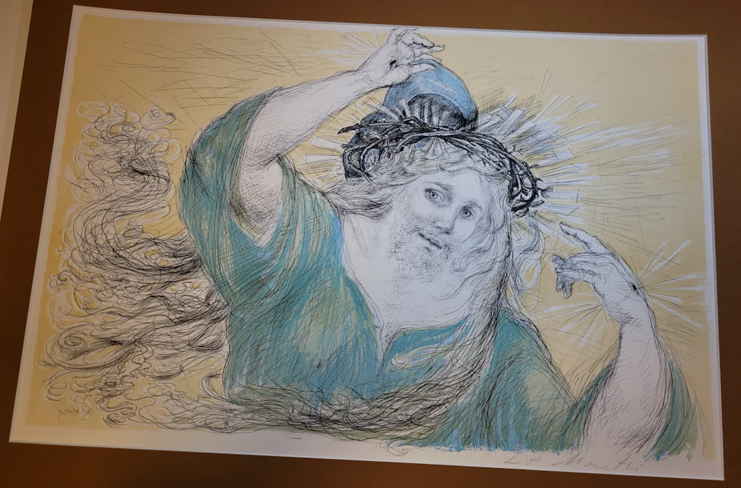 Lucien-Philippe MORETTI - Le Braconnier de Dieu 3, 1975 - Lithographie