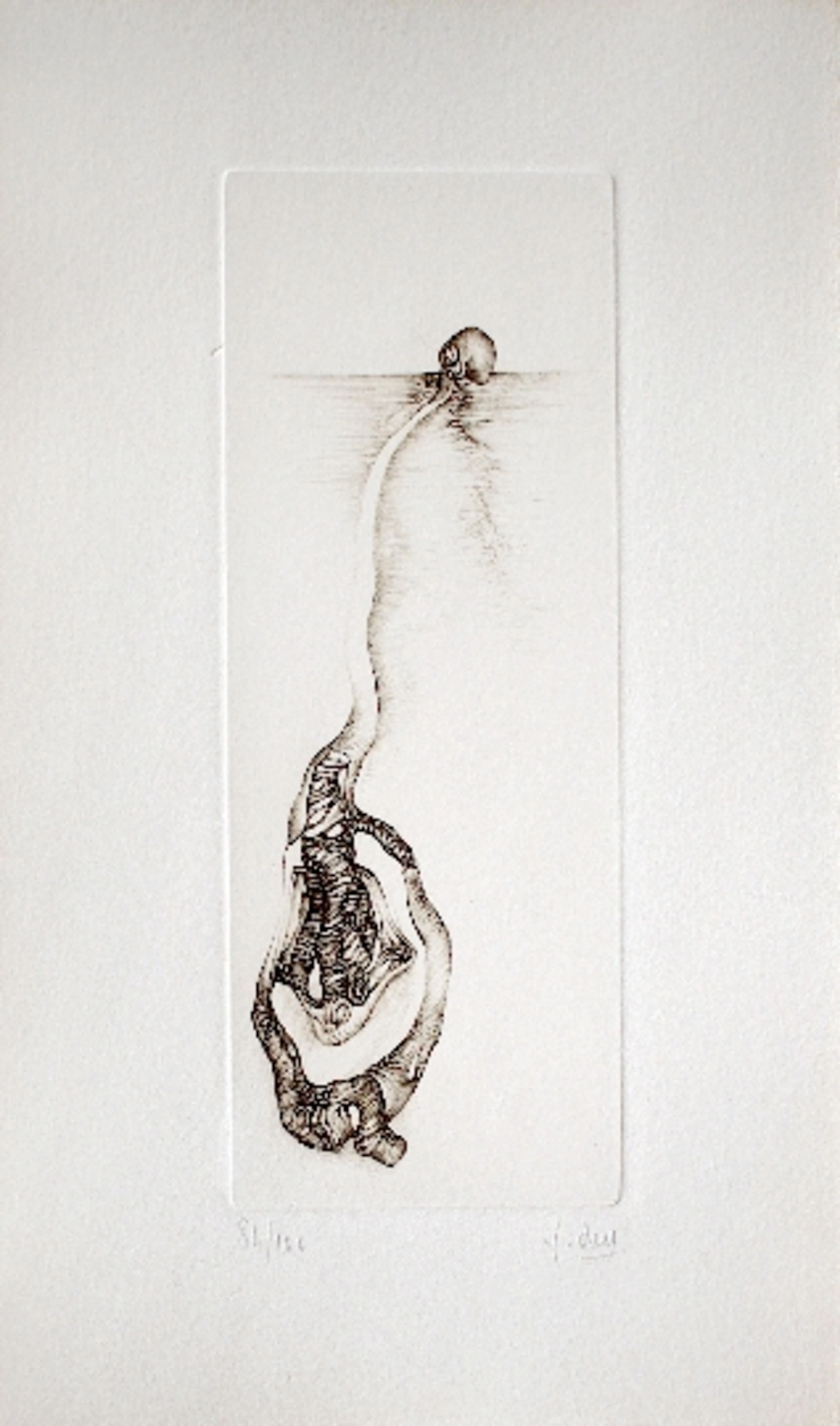 Fred DEUX - Gris 5, 1978, Gravure