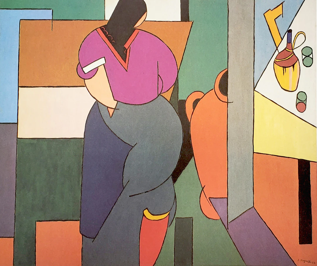 Alberto Magnelli (d’après), Virginia, lithographie sur Arches, 1989