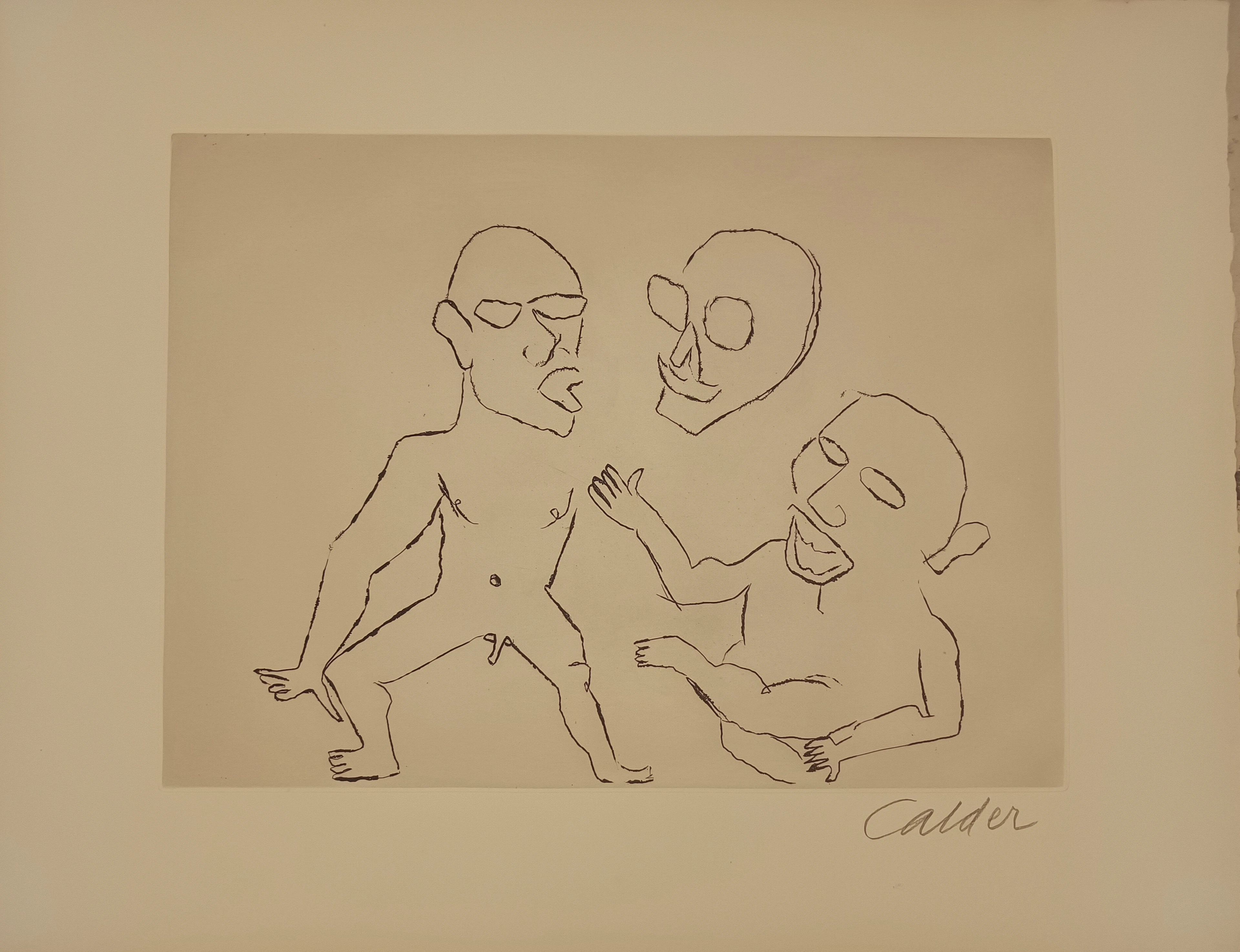 Alexander CALDER - Santa klaus 4, 1974 - Gravure signée au crayon