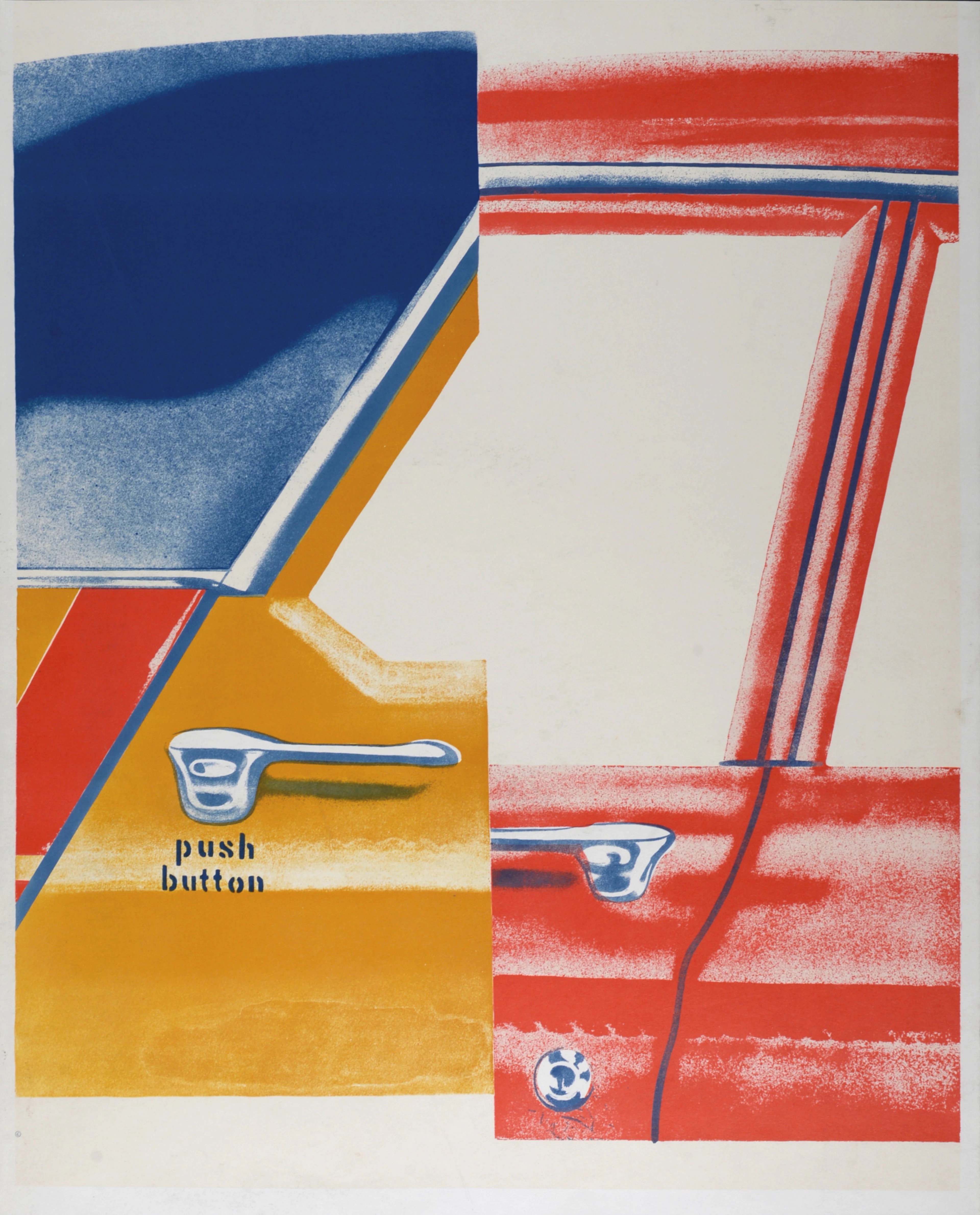 James ROSENQUIST (D’après) - Bouton poussoir, 1972 - Lithographie offset